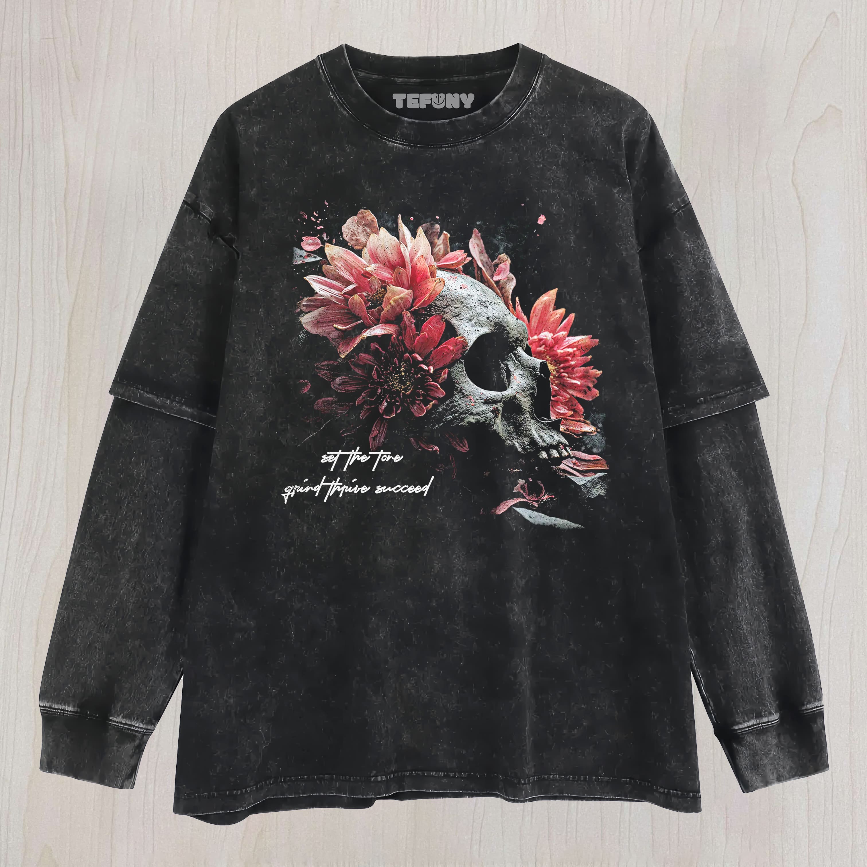 FLORAE GRAVE BLOOM LAYERED LONG SLEEVE