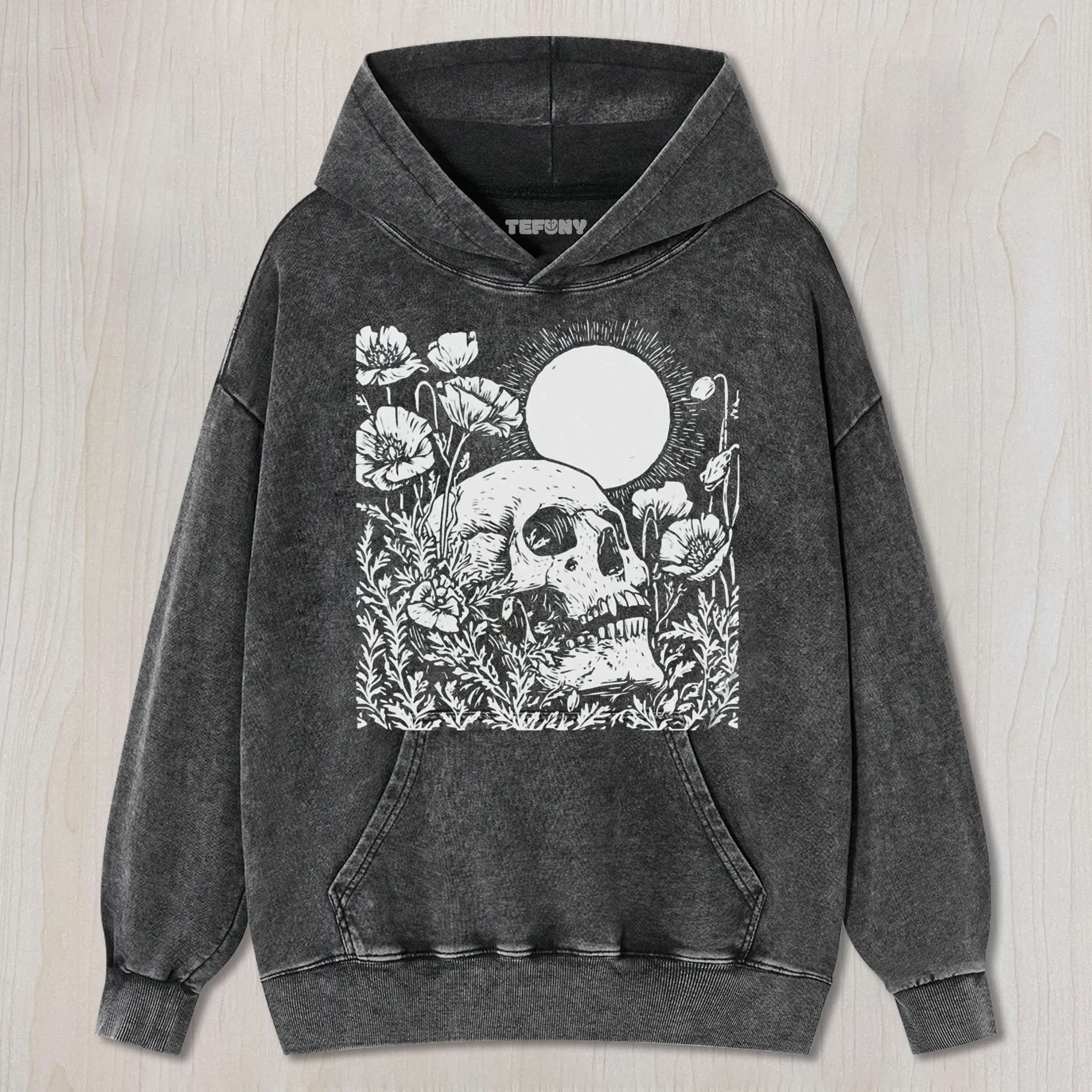 FLORAL SKULL T UNISEX TEE, TANK TOP, LAYERED LS, SWEATSHIRT & HOODIE