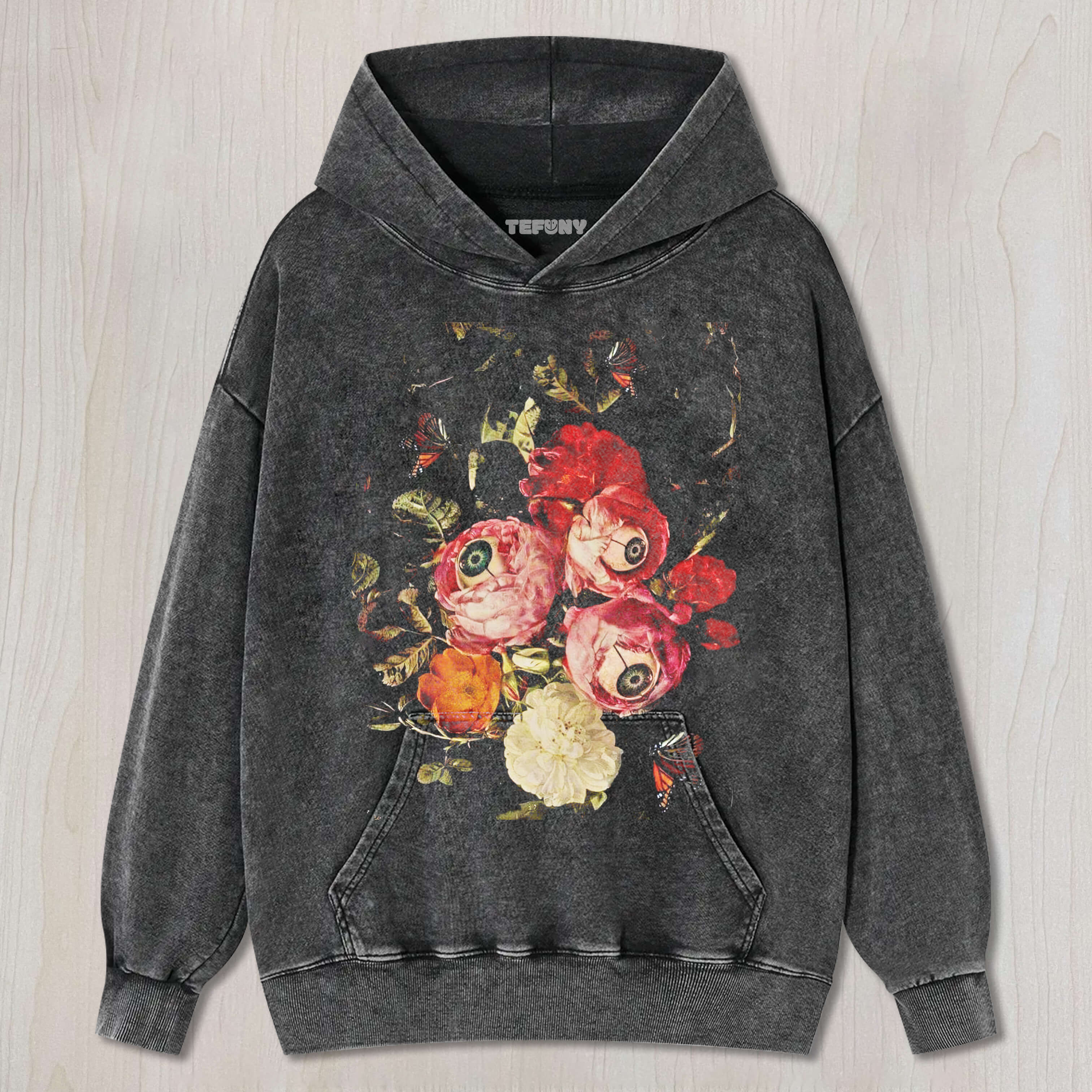 FLOWER BUDS SPROUTED HUMAN EYES T-SHIRT & LONG SLEEVES & HOODIES