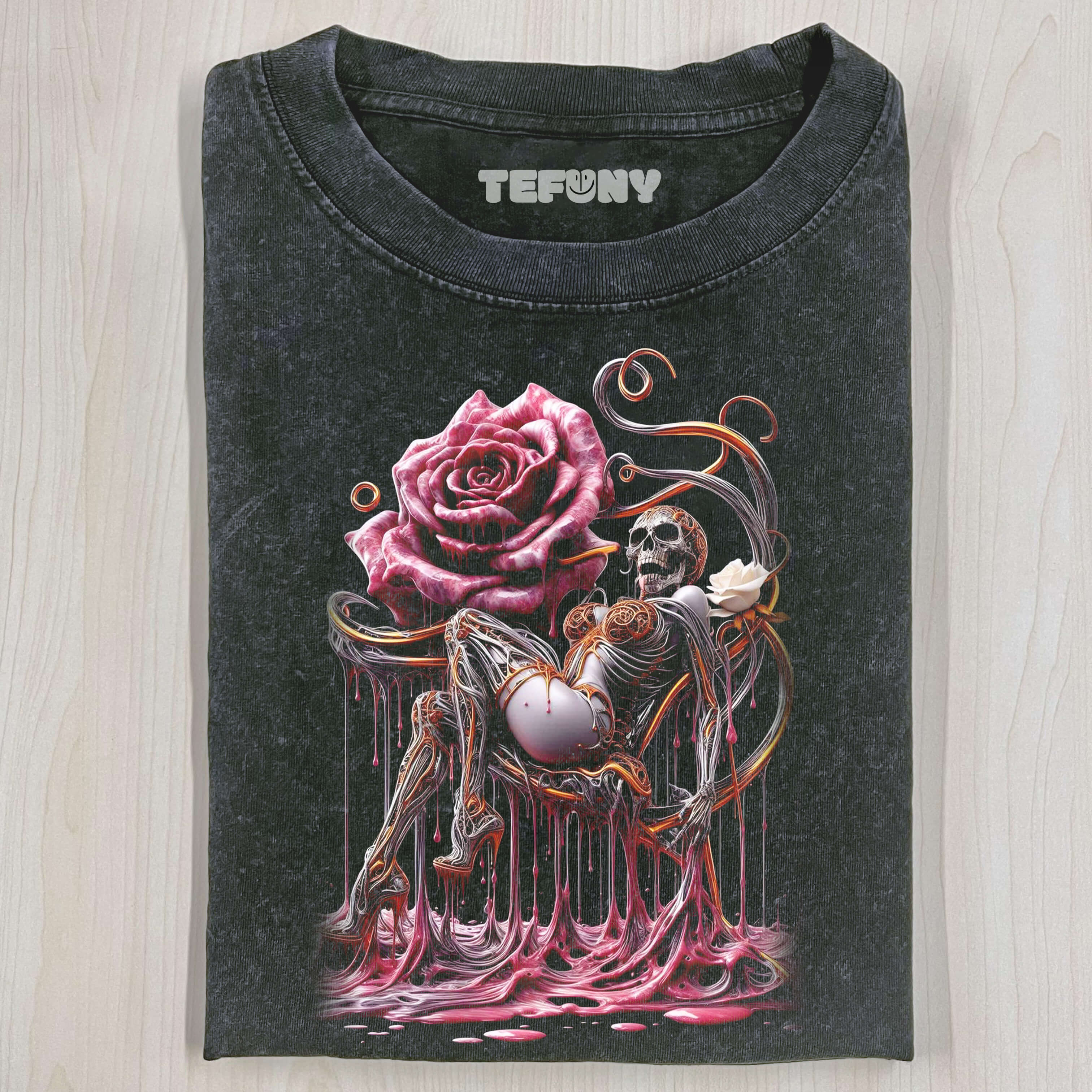 FLOWER SKULL T-SHIRT