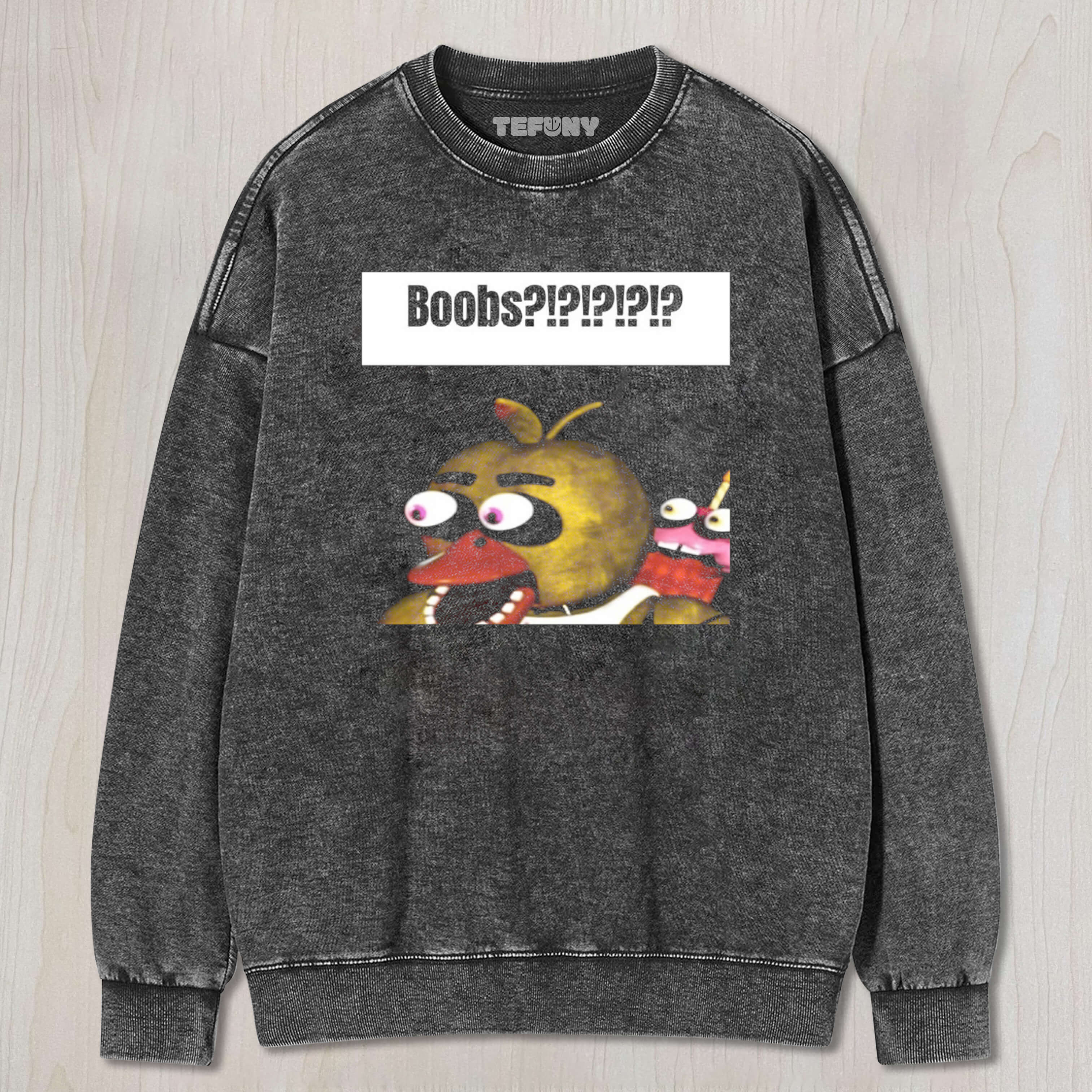 FNAF CHICA BOOBS MEME TEE & SWEAT & HOOD