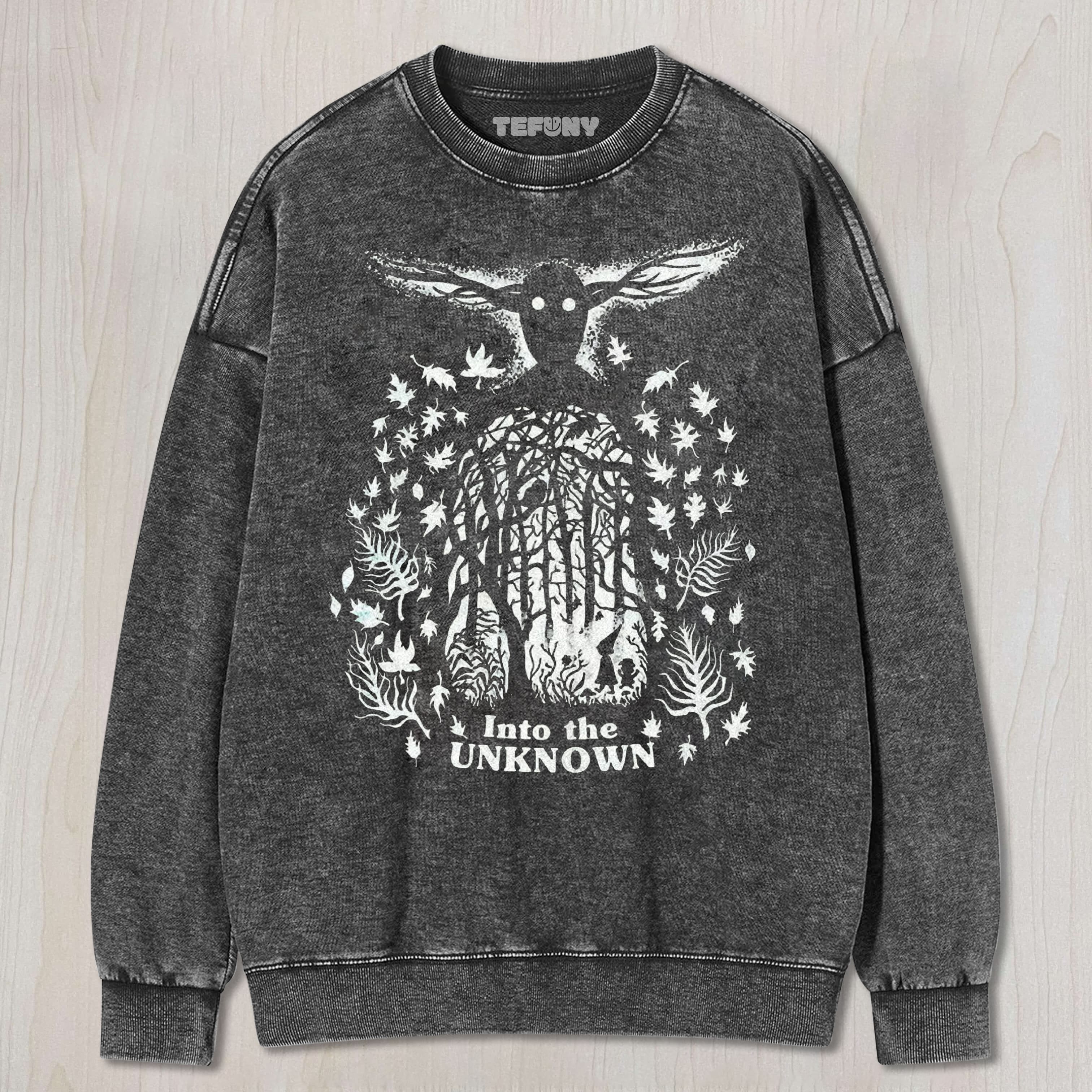 FOREST SPIRIT SILHOUETTE VINTAGE WASHED UNISEX TEE, TANK TOP, LAYERED LS, SWEATSHIRT & HOODIE