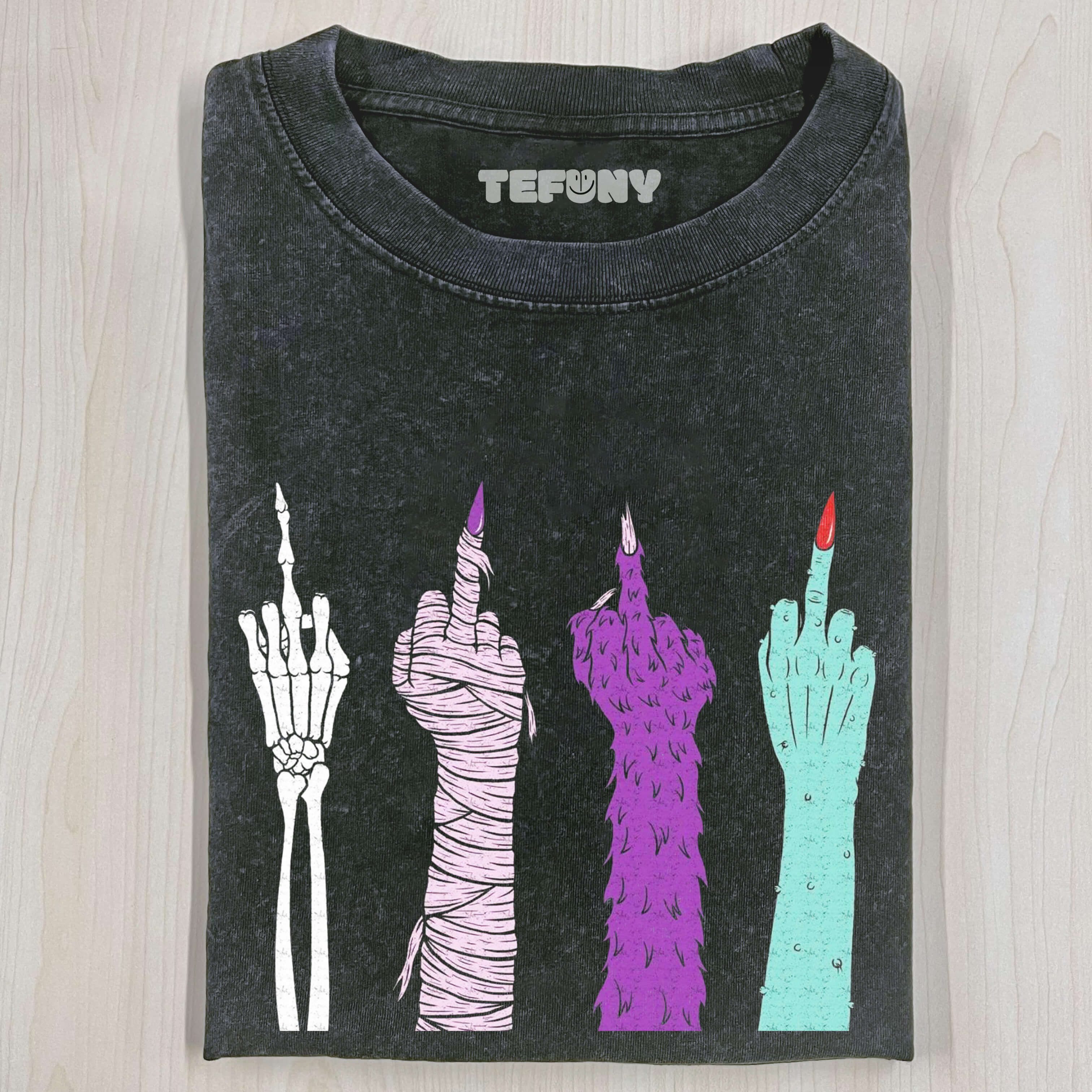 FOUR MIDDLE FINGERS T-SHIRT