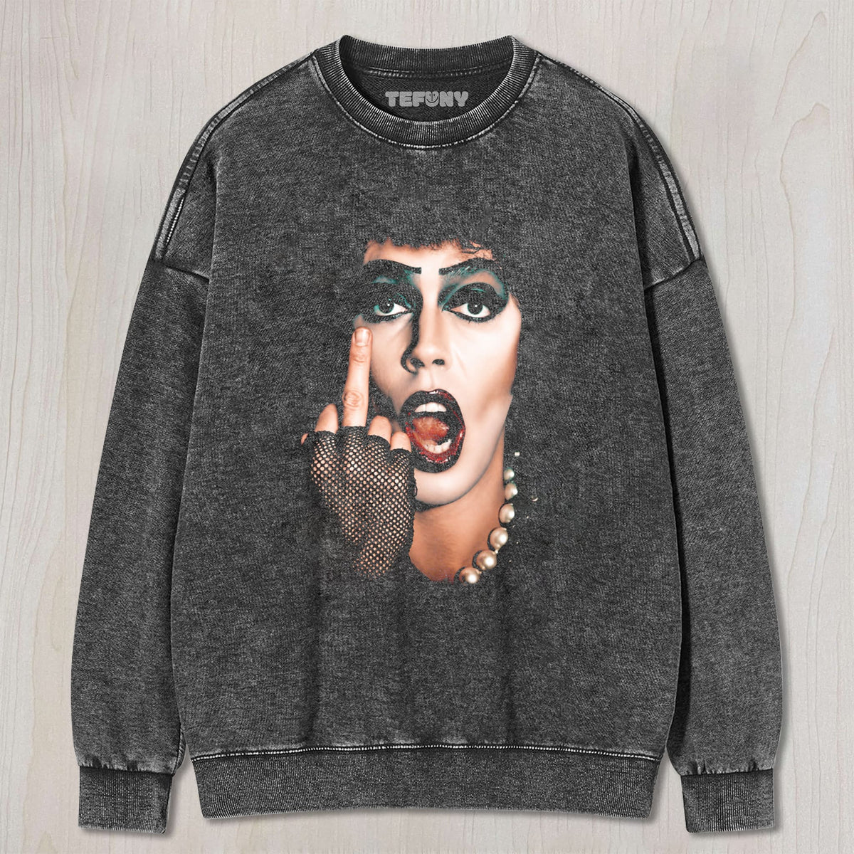 FRANK-N-FURTER MIDDLE FINGER UNISEX TEE, TANK TOP, LAYERED LS, SWEATSHIRT & HOODIE