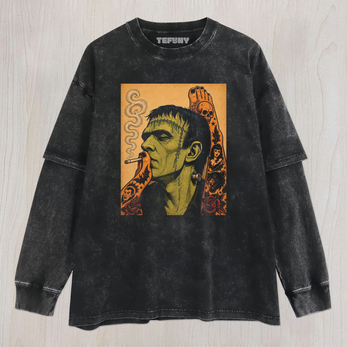 FRANKENSTEIN VINTAGE UNISEX TEE, TANK TOP, LAYERED LS, SWEATSHIRT & HOODIE