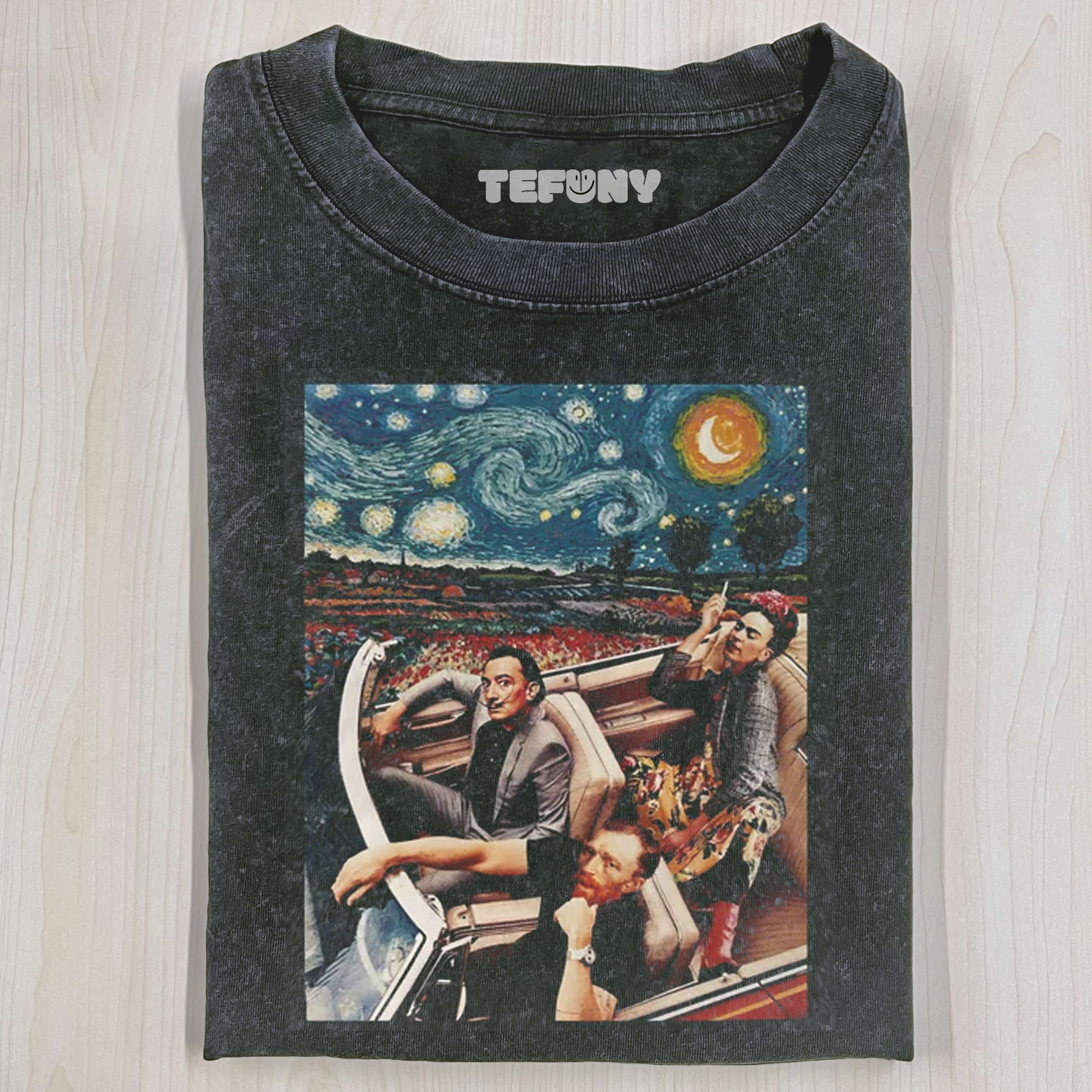 FRIDA KAHLO, SALVADOR DALI AND VINCENT VAN GOGH' T-SHIRT
