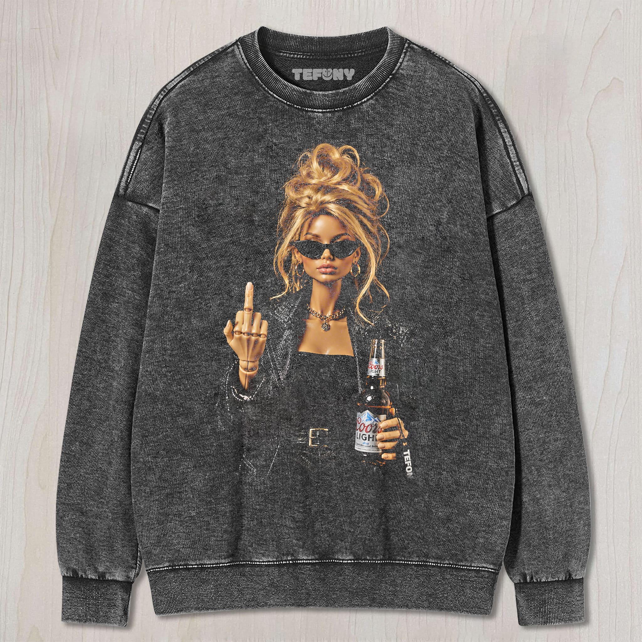 FUCK OFF DOLL MEME V1 UNISEX TEE, TANK TOP, LAYERED LS, SWEATSHIRT & HOODIE