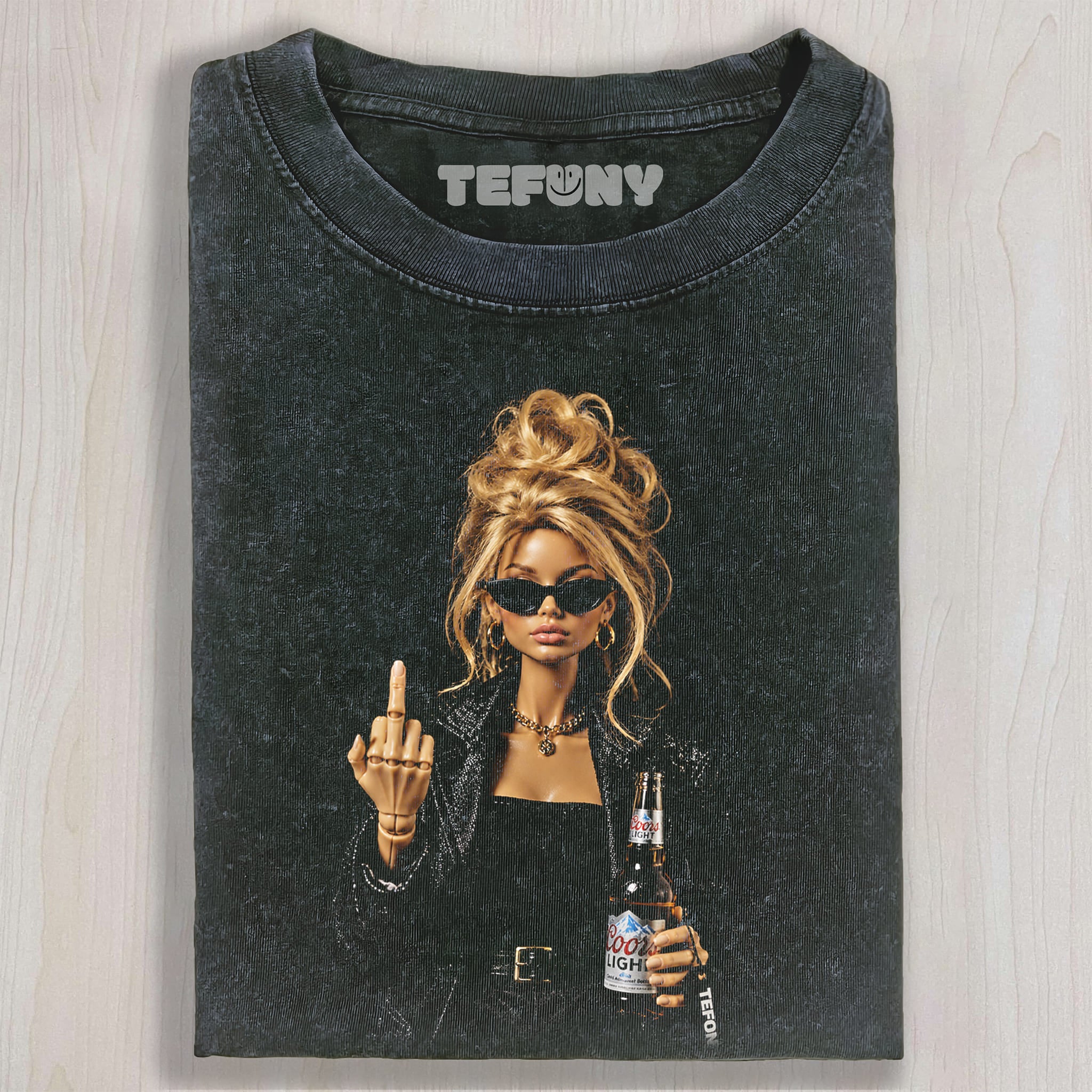 FUCK OFF DOLL MEME V1 UNISEX TEE, TANK TOP, LAYERED LS, SWEATSHIRT & HOODIE