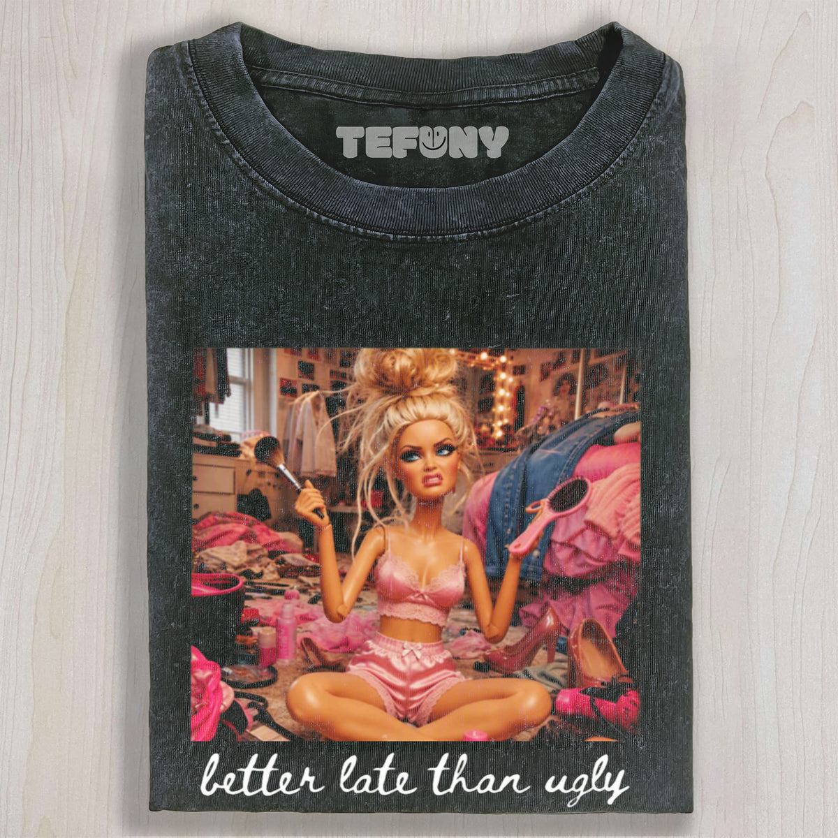 FUNNY DOLL FACE MEME V2 UNISEX TEE, TANK TOP, LAYERED LS, SWEATSHIRT & HOODIE