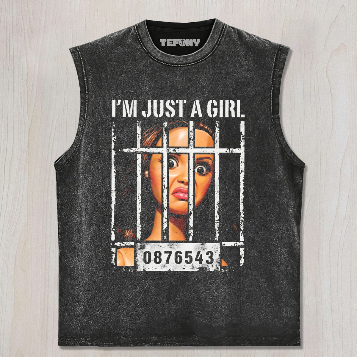 FUNNY DOLL FACE MEME V4 UNISEX TEE, TANK TOP, LAYERED LS, SWEATSHIRT & HOODIE