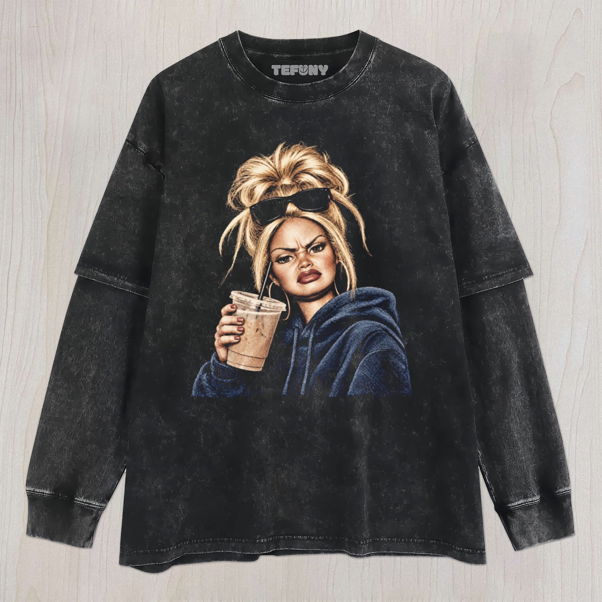 FUNNY DOLL FACE MEME V5 UNISEX TEE, TANK TOP, LAYERED LS, SWEATSHIRT & HOODIE