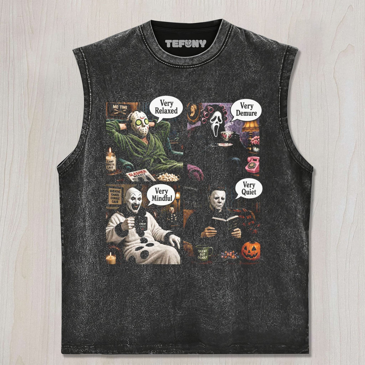 FUNNY HORROR MOVIE MEME UNISEX TEE, TANK TOP, LAYERED LS, SWEATSHIRT & HOODIE