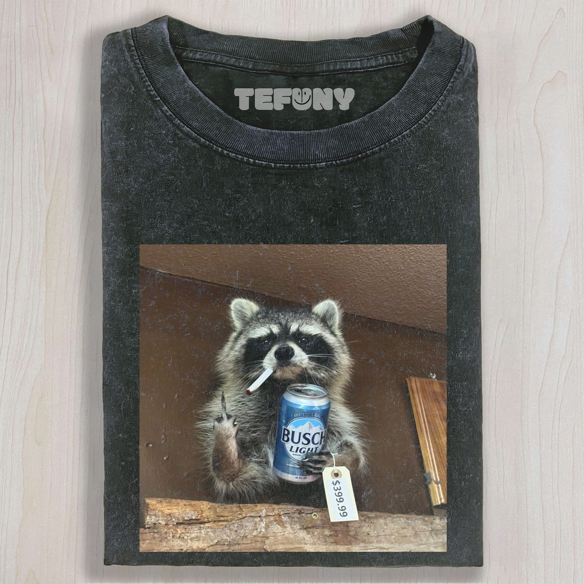 FUNNY RACCOON SMOKING AND DRINKING UNISEX TEE, TANK TOP, LAYERED LS, SWEATSHIRT & HOODIE
