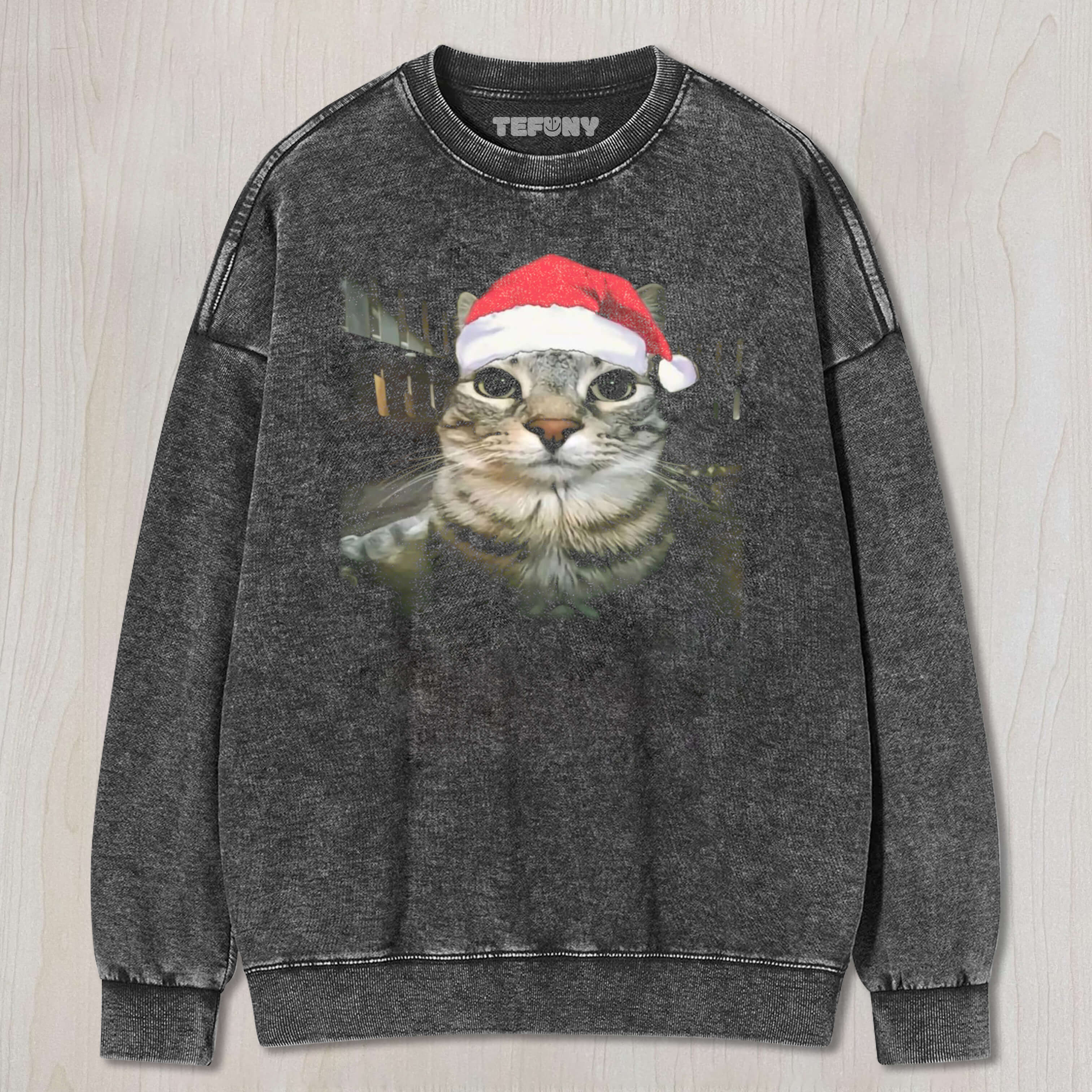 FUNNY CAT CHRISTMAS TEE & SWEAT & HOOD