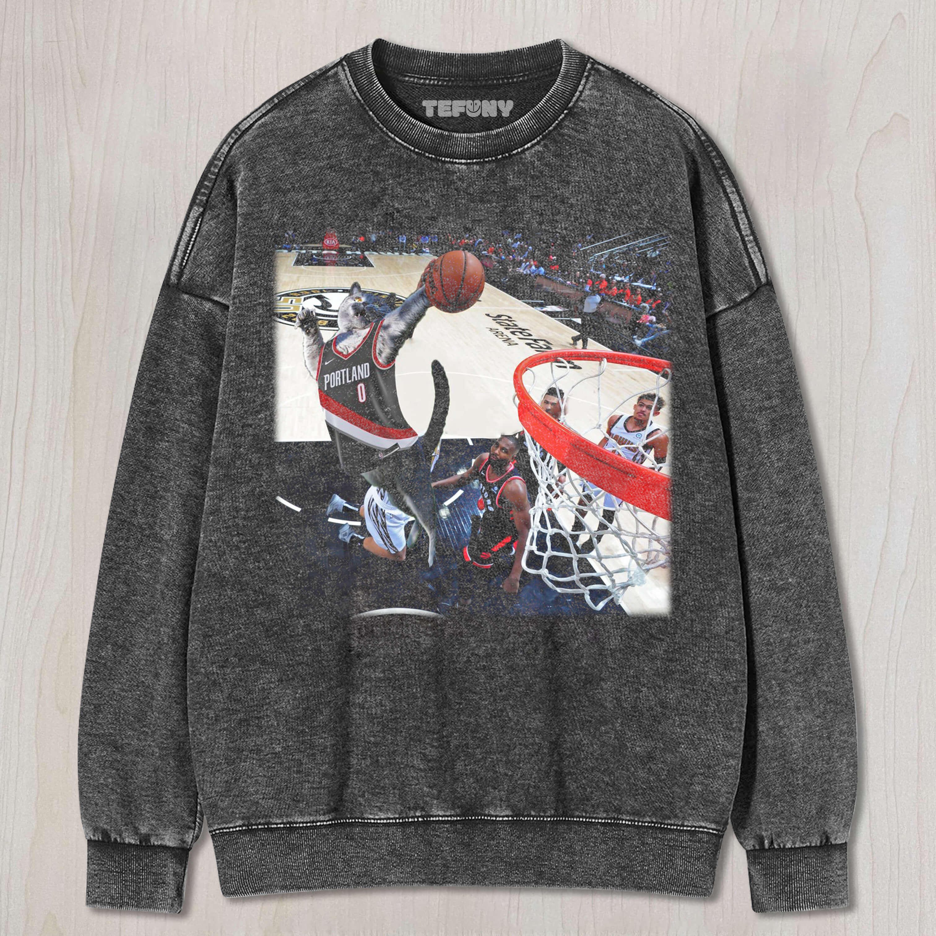 FUNNY CAT DUNK T-SHIRT