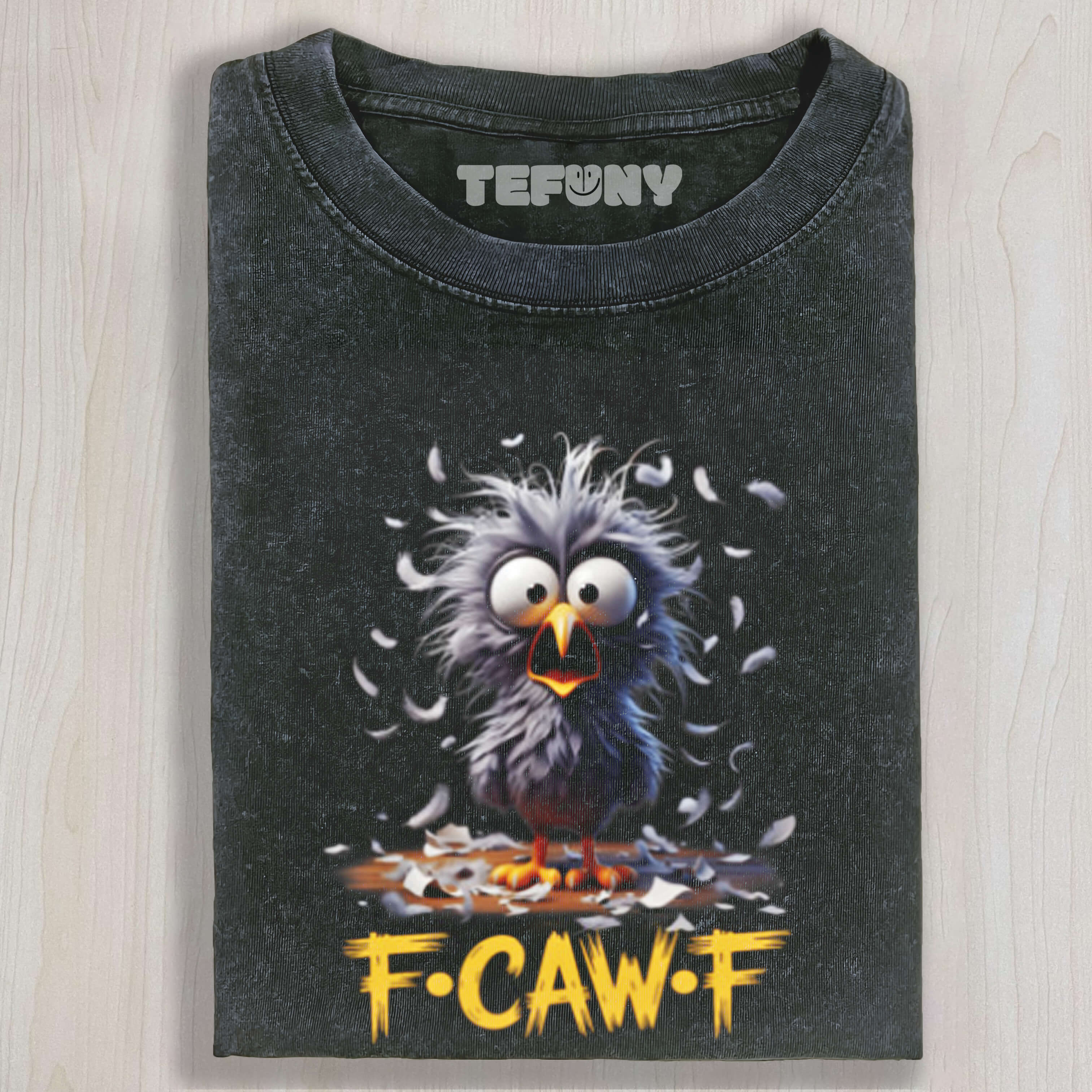 FUNNY F-CAW-F BIRD T-SHIRT