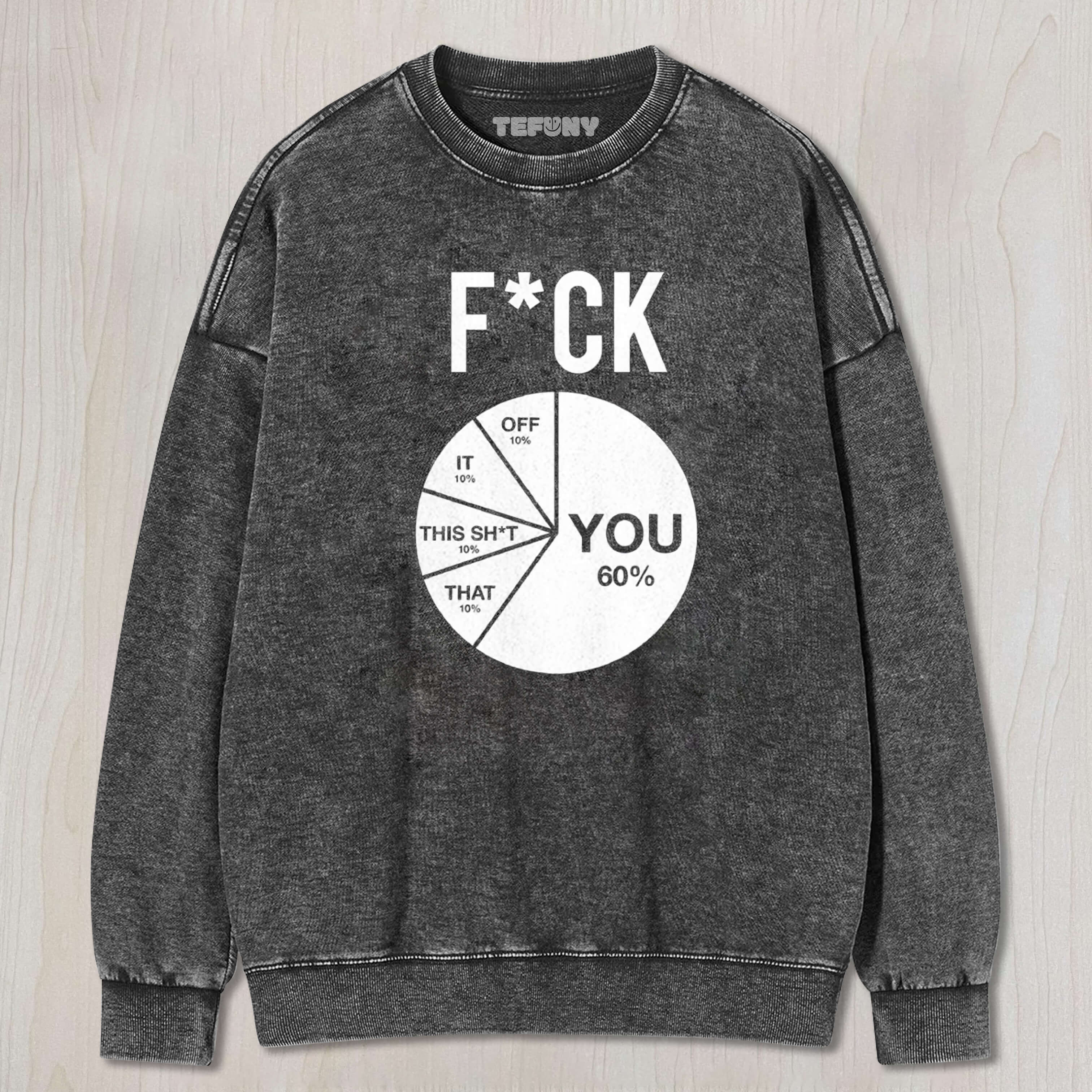 FUNNY F#CK PERCENTAGE TEE & SWEAT & HOOD
