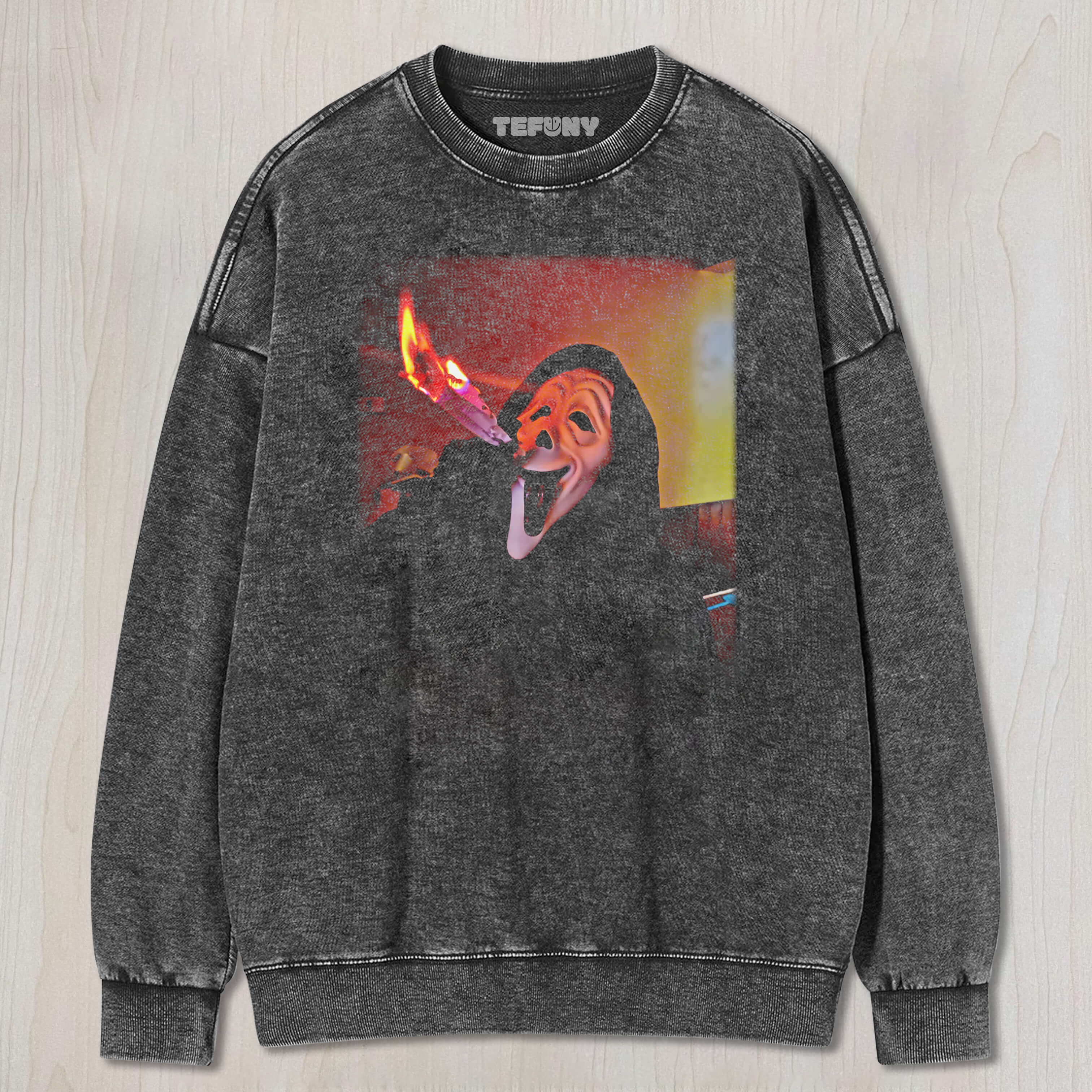 FUNNY GHOST FACE SMOKING TEE & SWEAT & HOOD