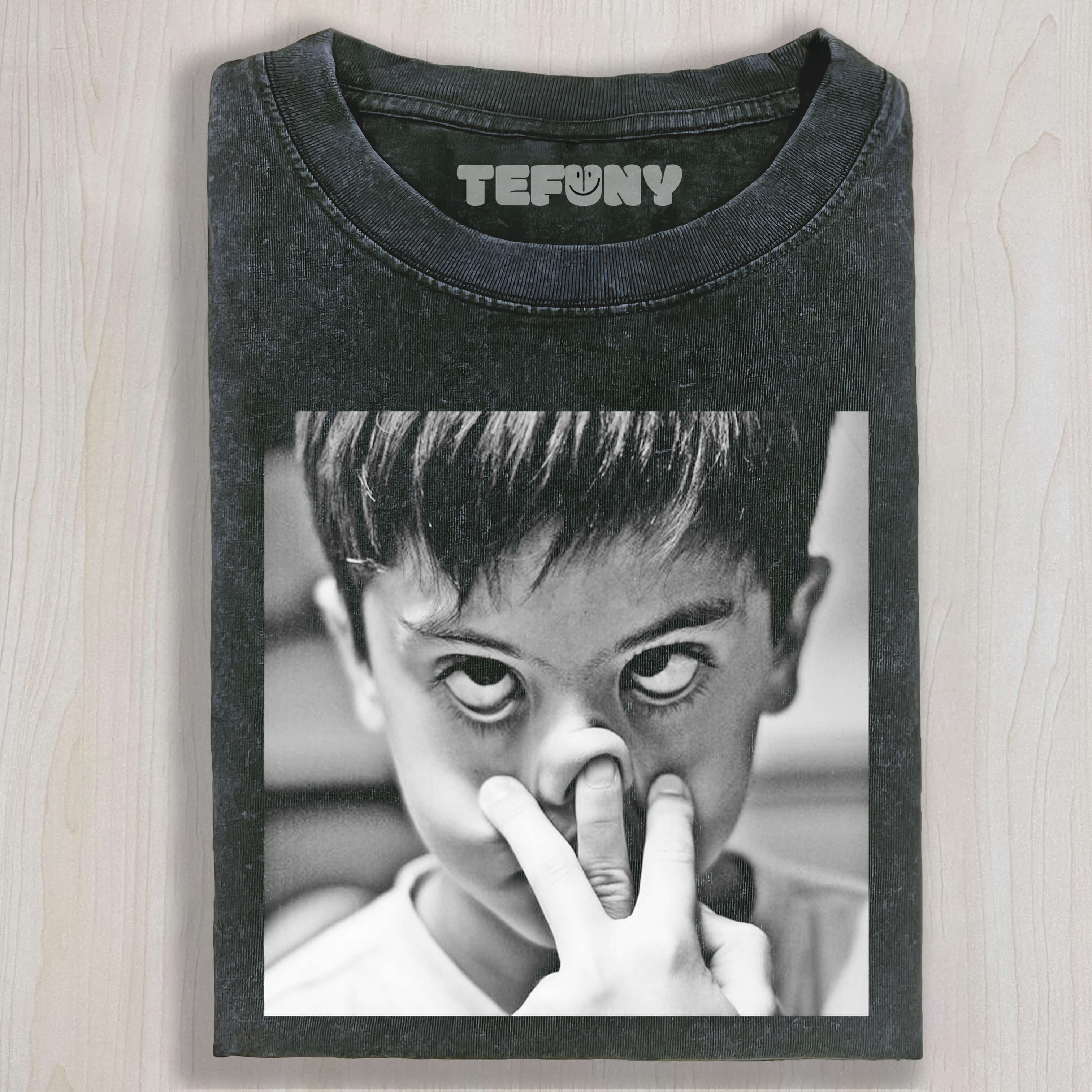 FUNNY KID STICKING HIS HAND IN HIS NOSTRIL T-SHIRT & LONG SLEEVES & HOODIES