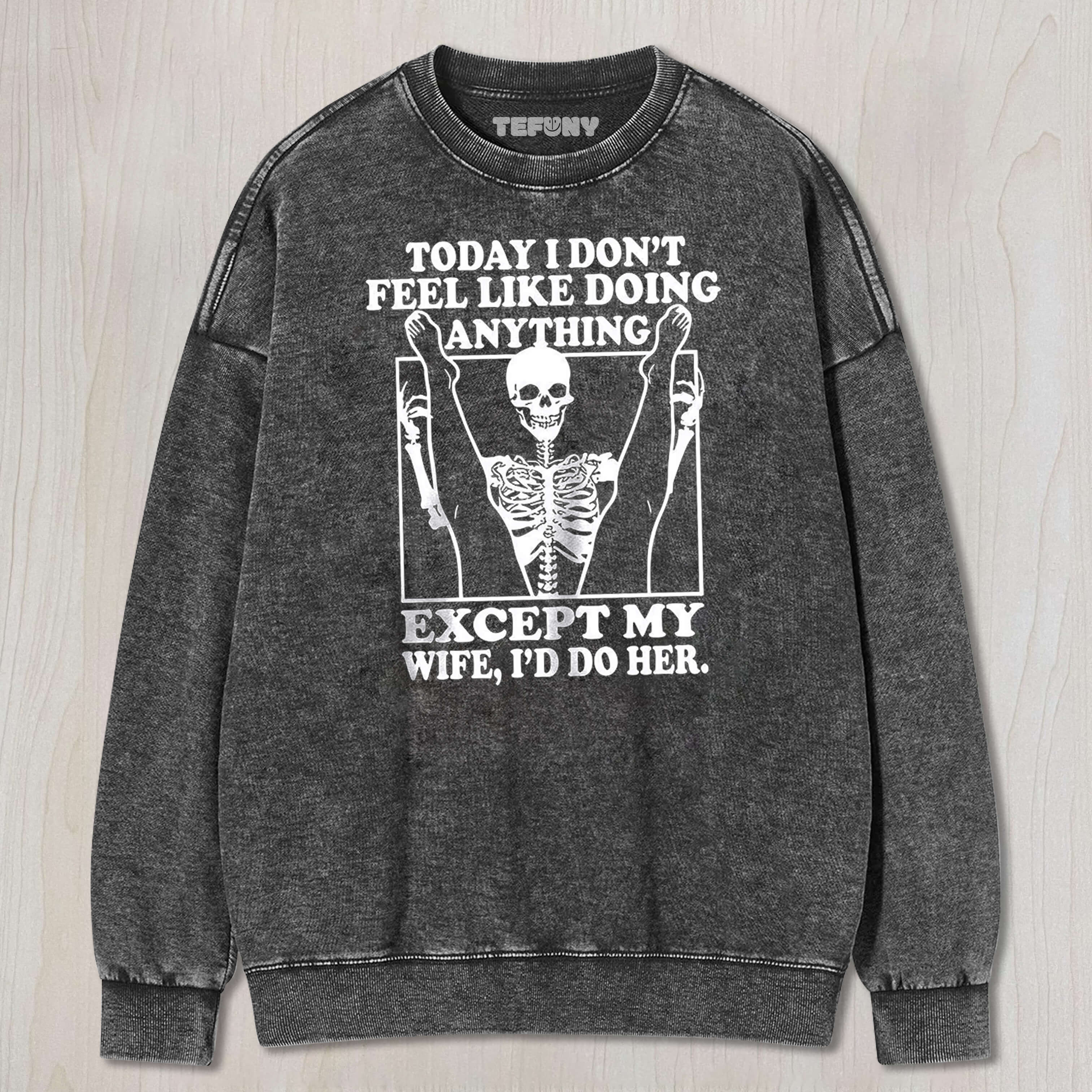 FUNNY SKELETON HUSBAND T-SHIRT