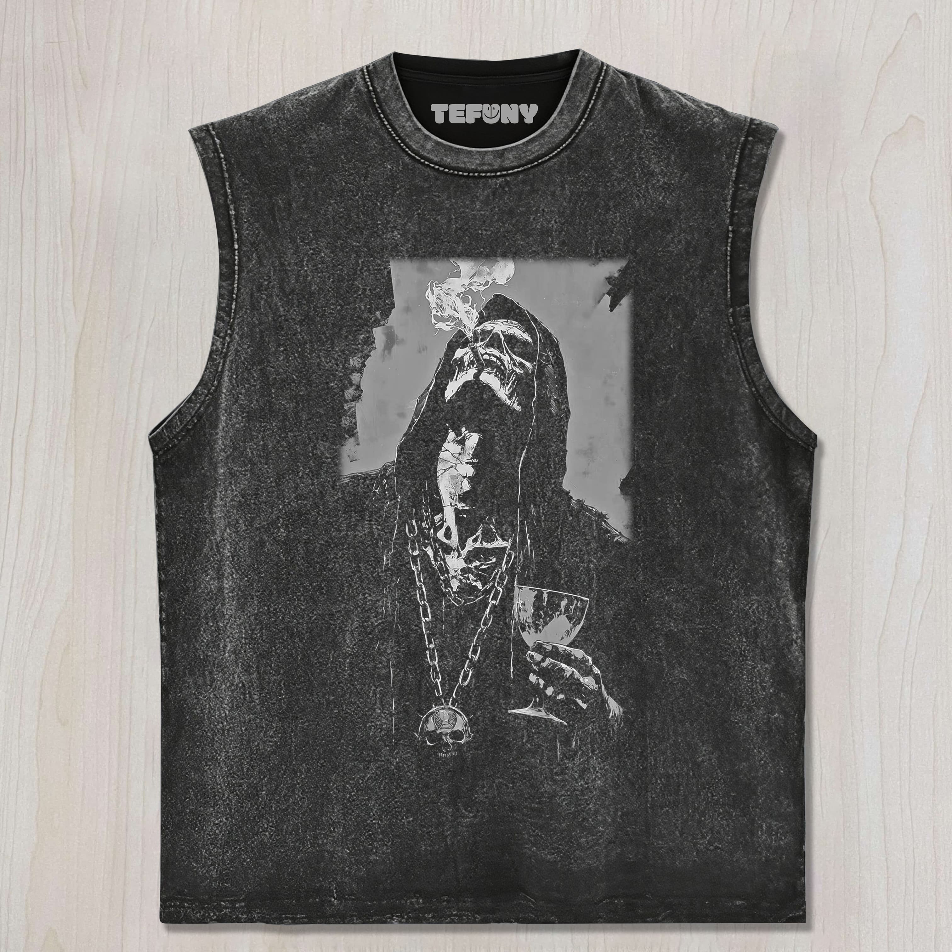 FUNNY SKULL MEME V4 UNISEX TEE, TANK TOP, LAYERED LS, SWEATSHIRT & HOODIE
