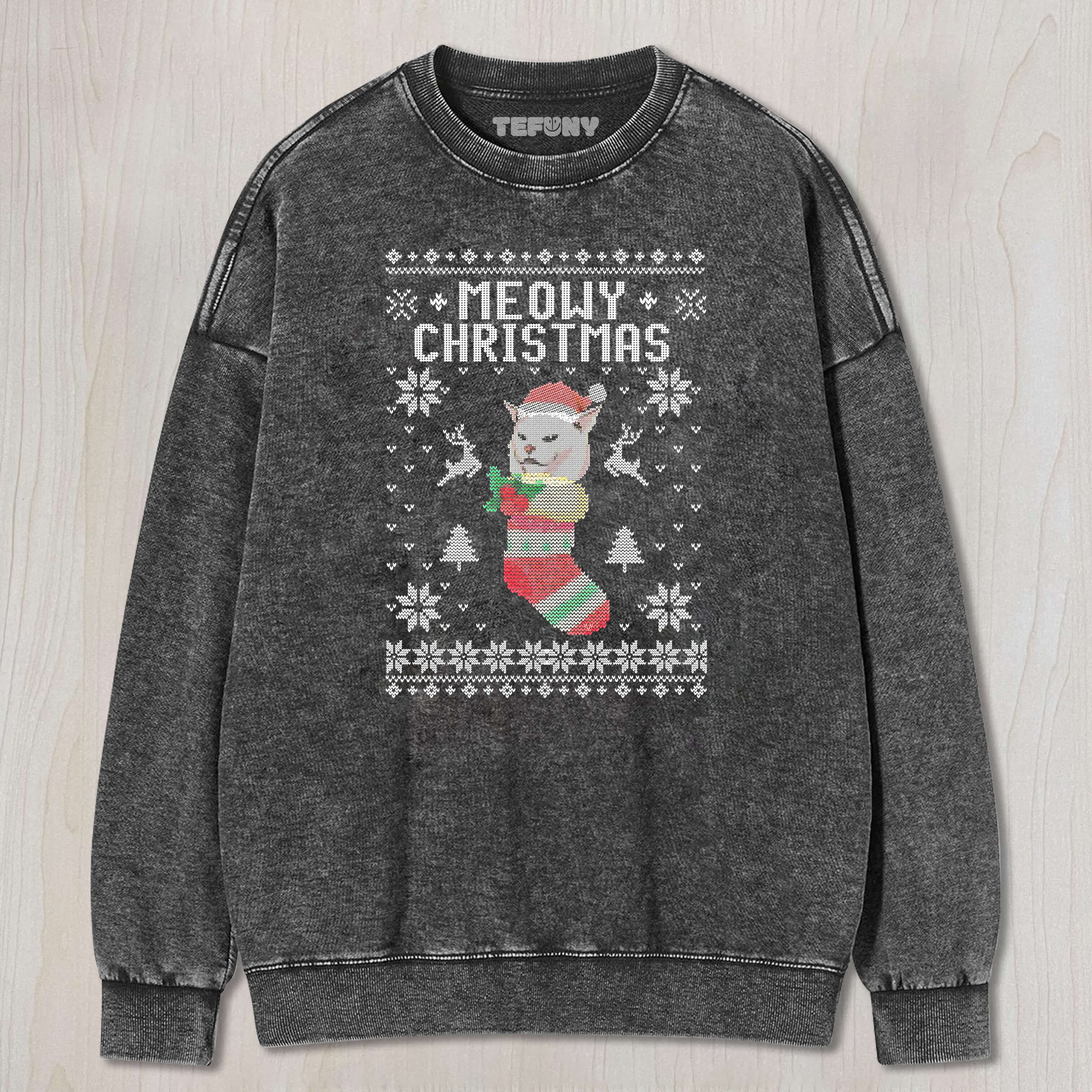 FUN CAT CHRISTMAS V1 TEE & SWEAT & HOOD