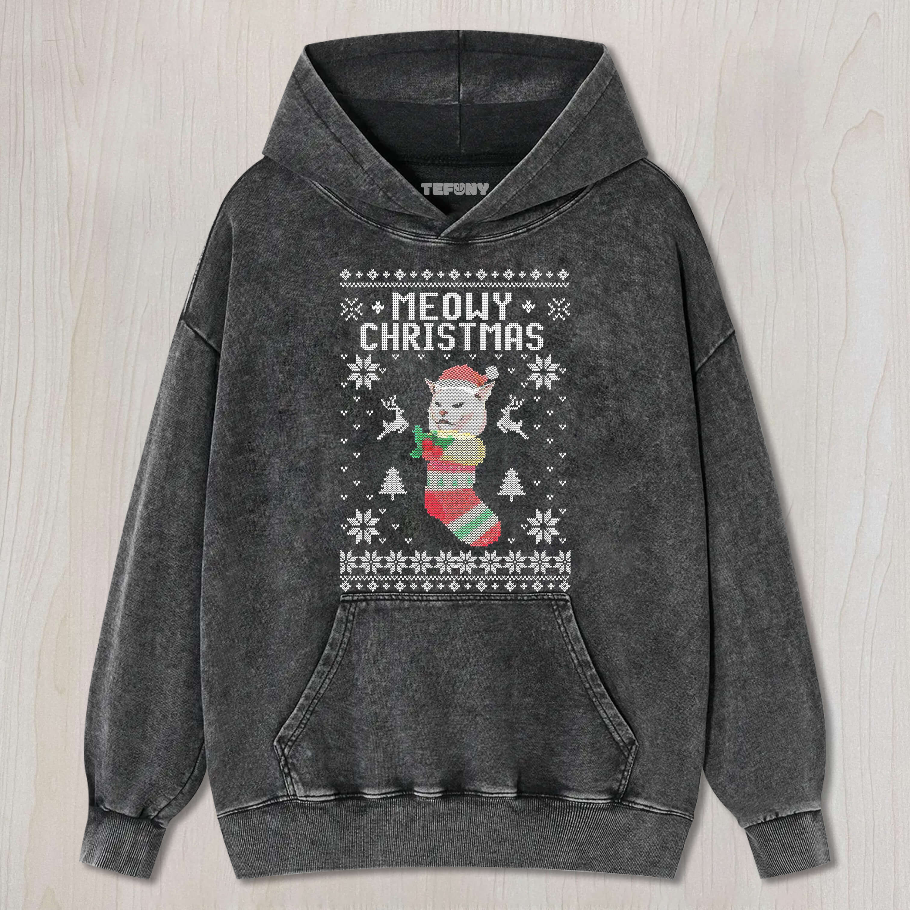 FUN CAT CHRISTMAS V1 TEE & SWEAT & HOOD