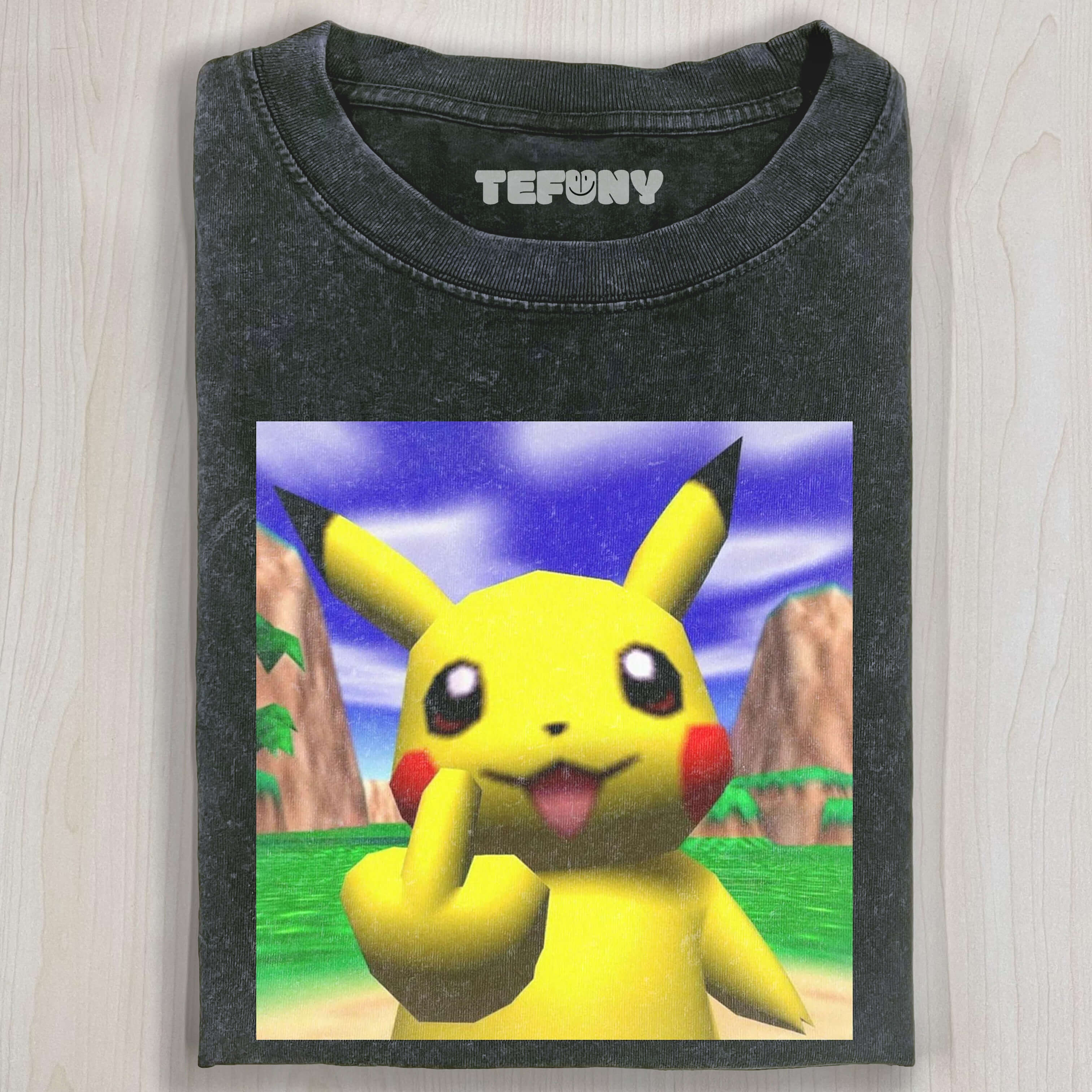 GAME CHARACTER HOLDING MIDDLE FINGER V1 T-SHIRT