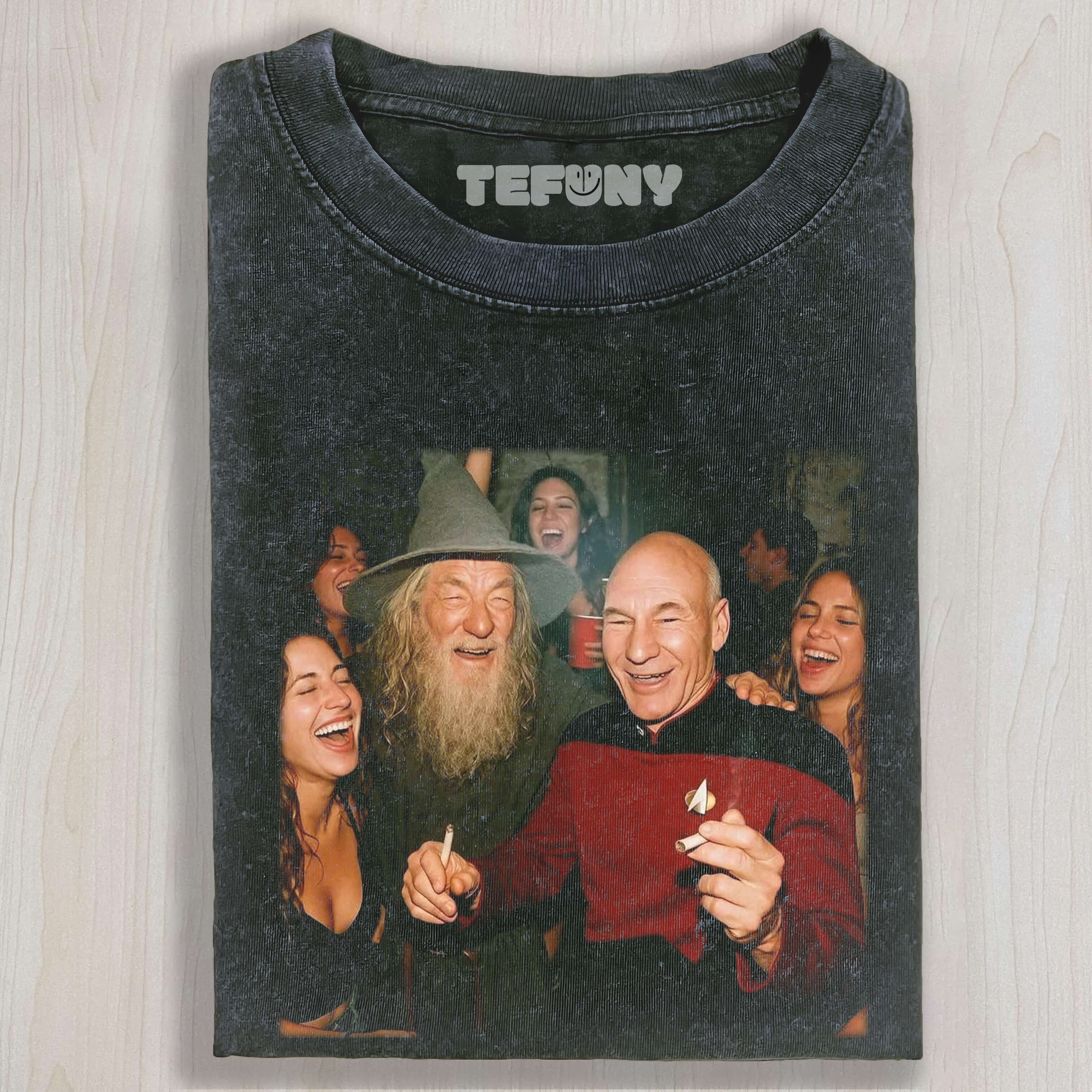 GANDALF AND JEAN-LUC PICARD TEE & SWEAT & HOOD