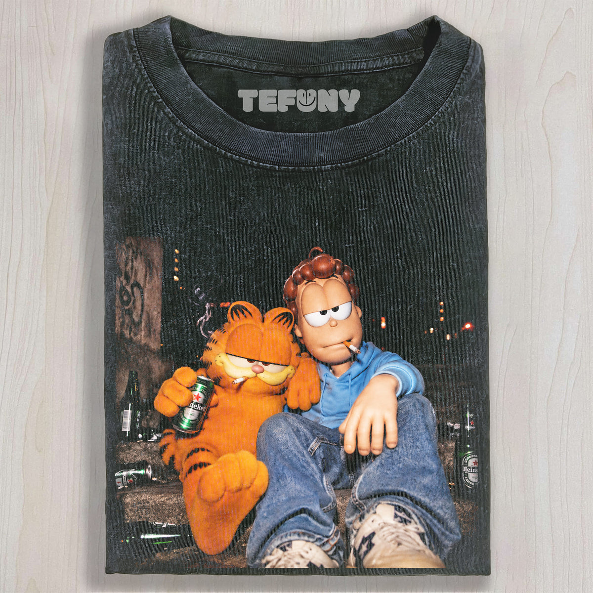 GARFIELD REBEL VIBES TEE V3 UNISEX TEE, TANK TOP, LAYERED LS, SWEATSHIRT & HOODIE