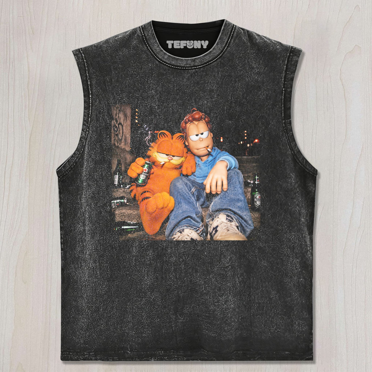 GARFIELD REBEL VIBES TEE V3 UNISEX TEE, TANK TOP, LAYERED LS, SWEATSHIRT & HOODIE