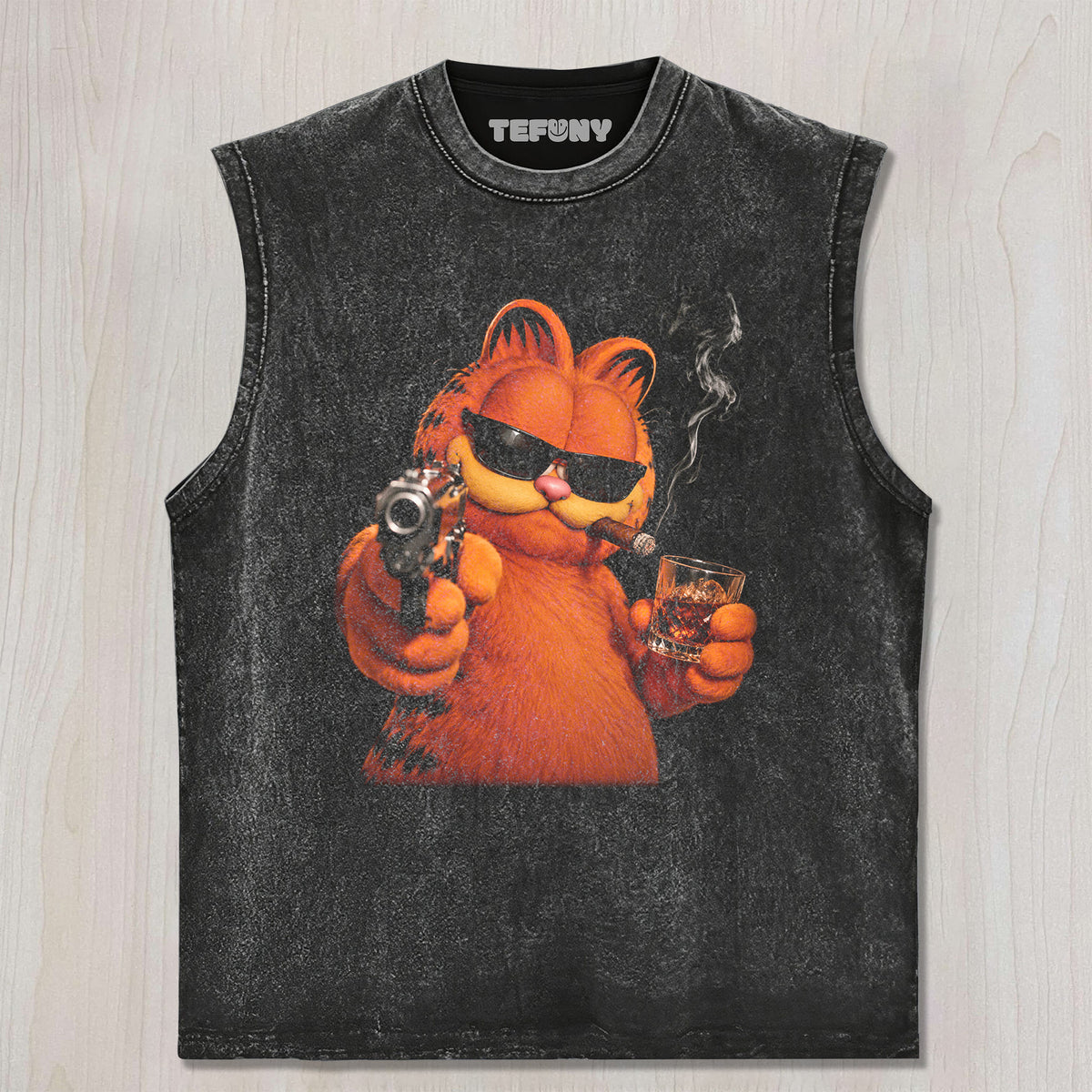 GARFIELD REBEL VIBES TEE V6 UNISEX TEE, TANK TOP, LAYERED LS, SWEATSHIRT & HOODIE
