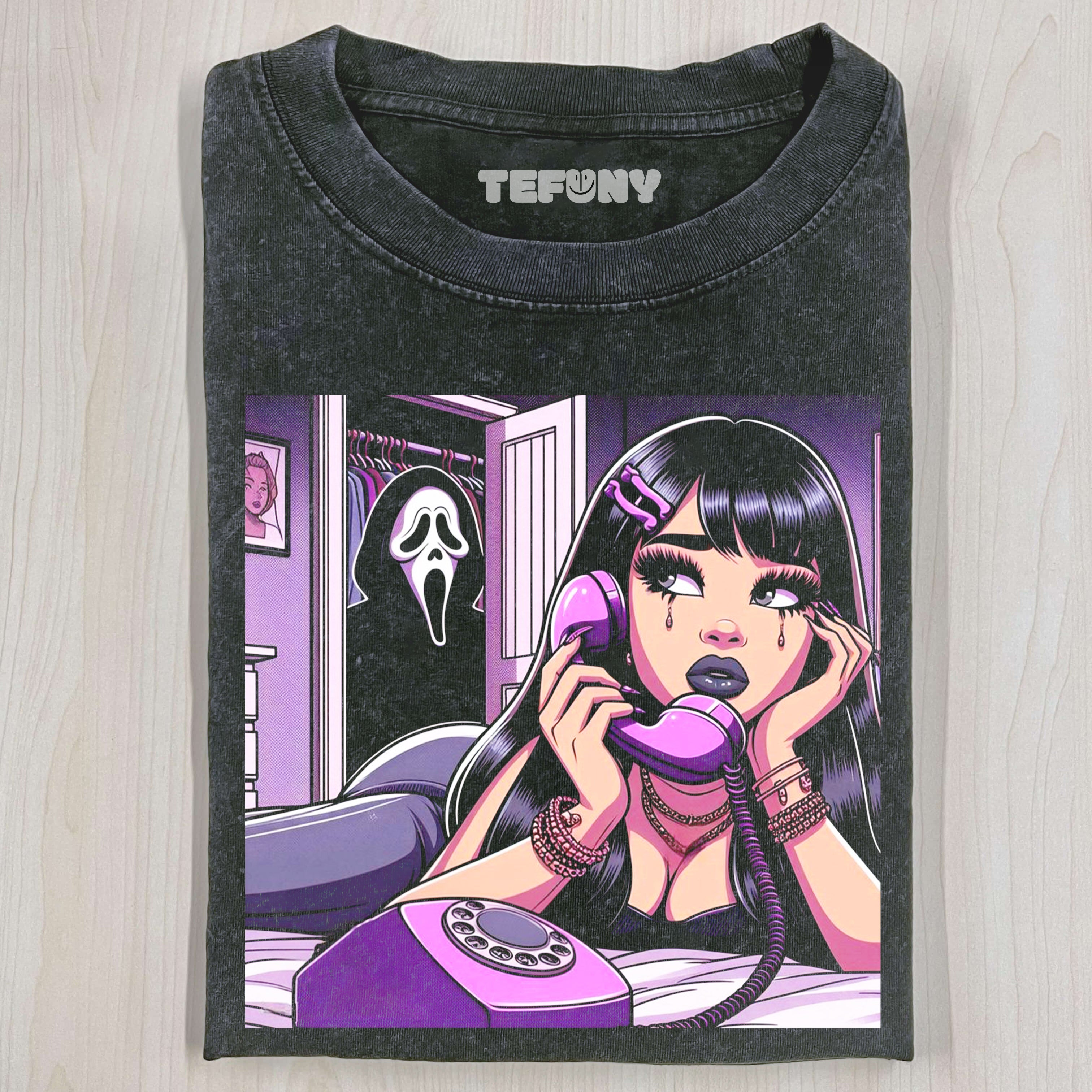 GHOST FACE HIDING IN THE CLOSET T-SHIRT