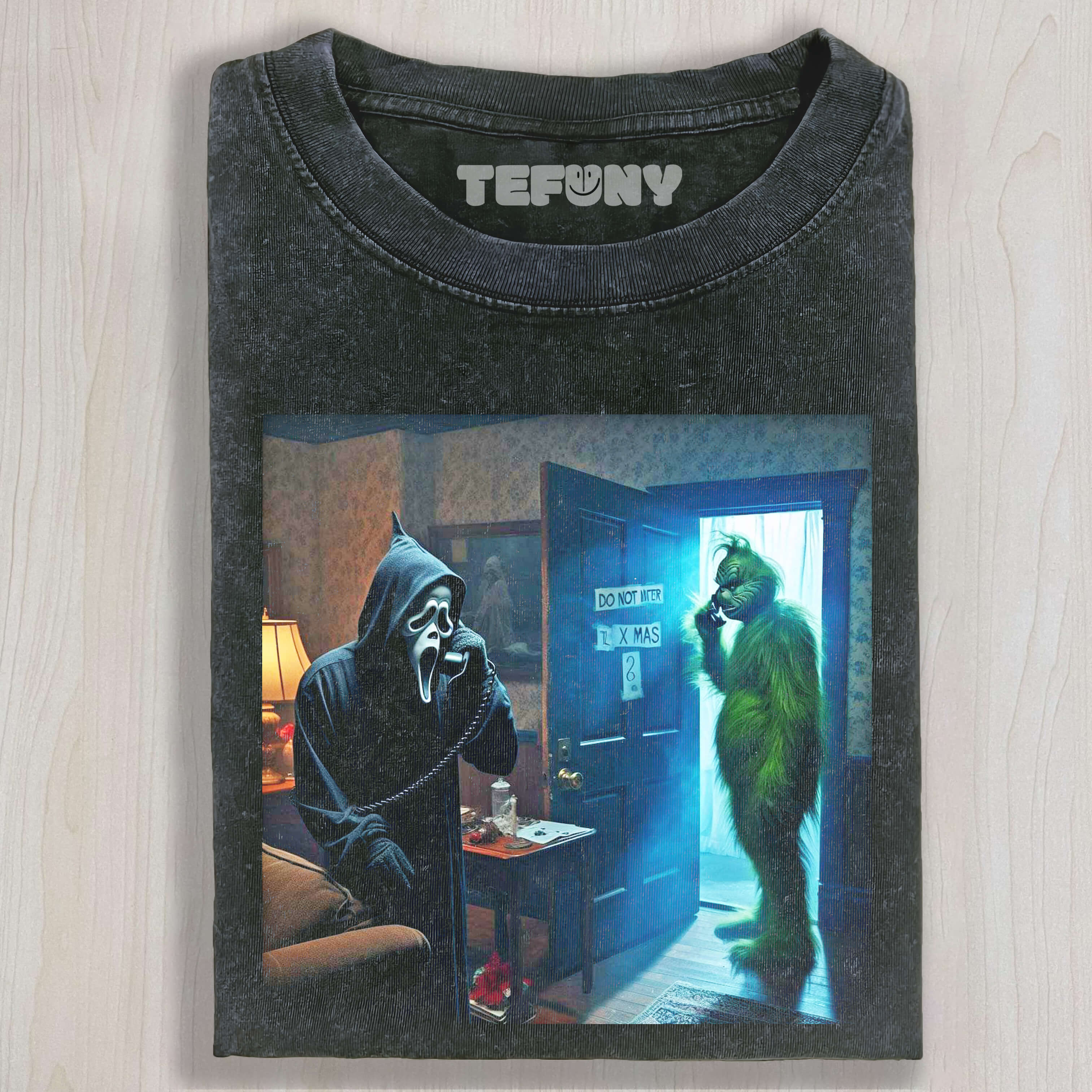 GHOSTFACE AND GRINCH T-SHIRT & LONG SLEEVES & HOODIES