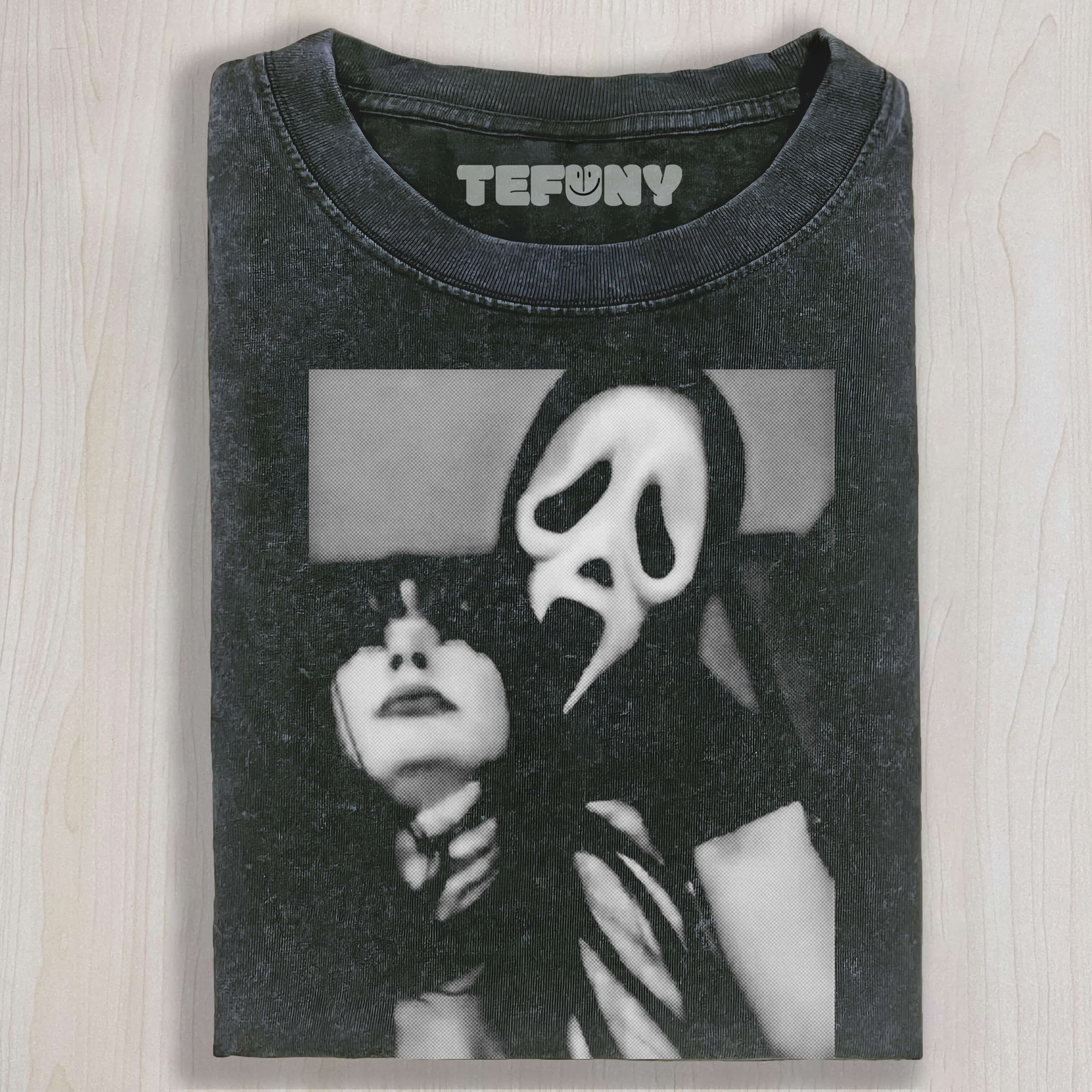 GHOSTFACE HOLDING A BEAUTIFUL WOMAN T-SHIRT