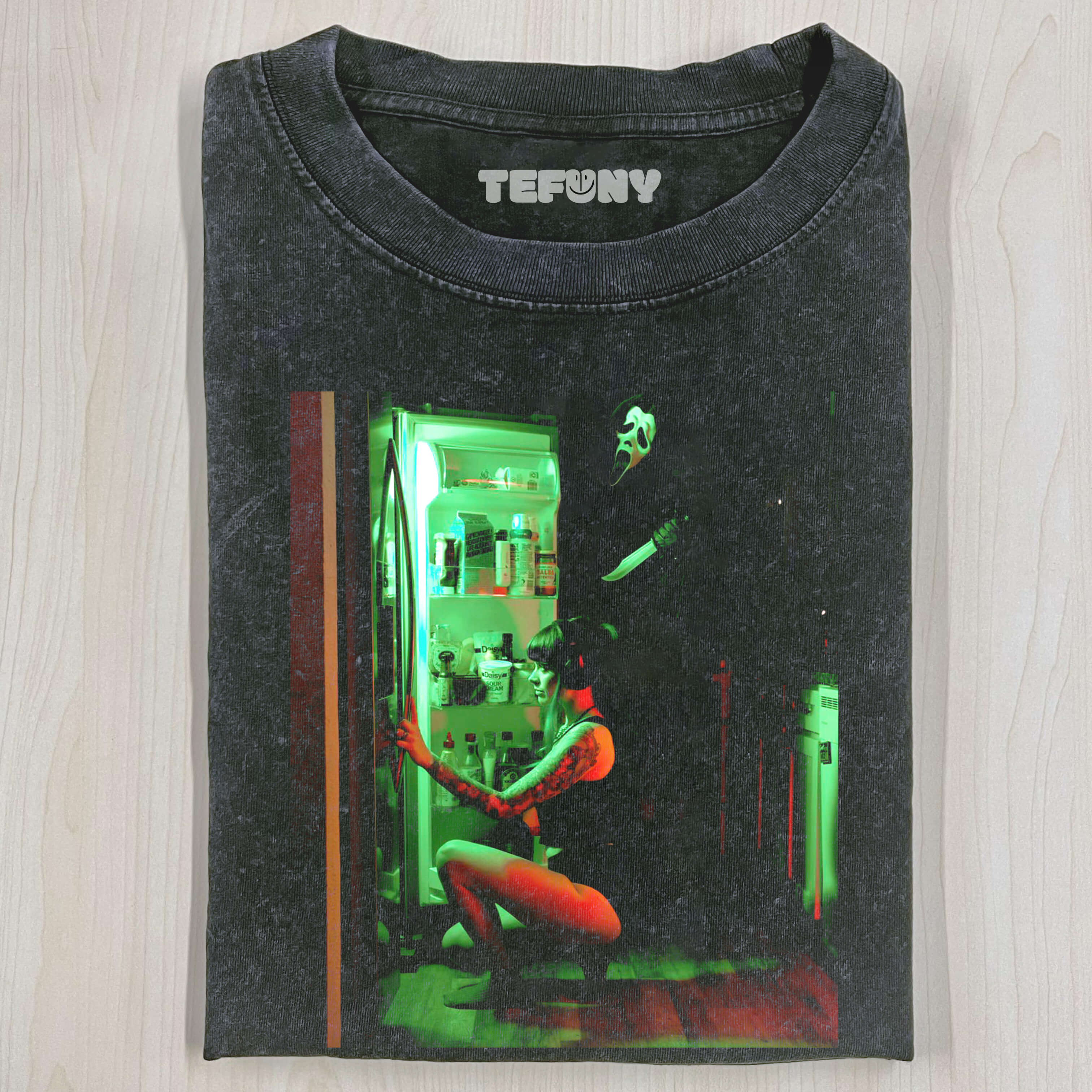 GHOST FACE AND WOMAN T-SHIRT