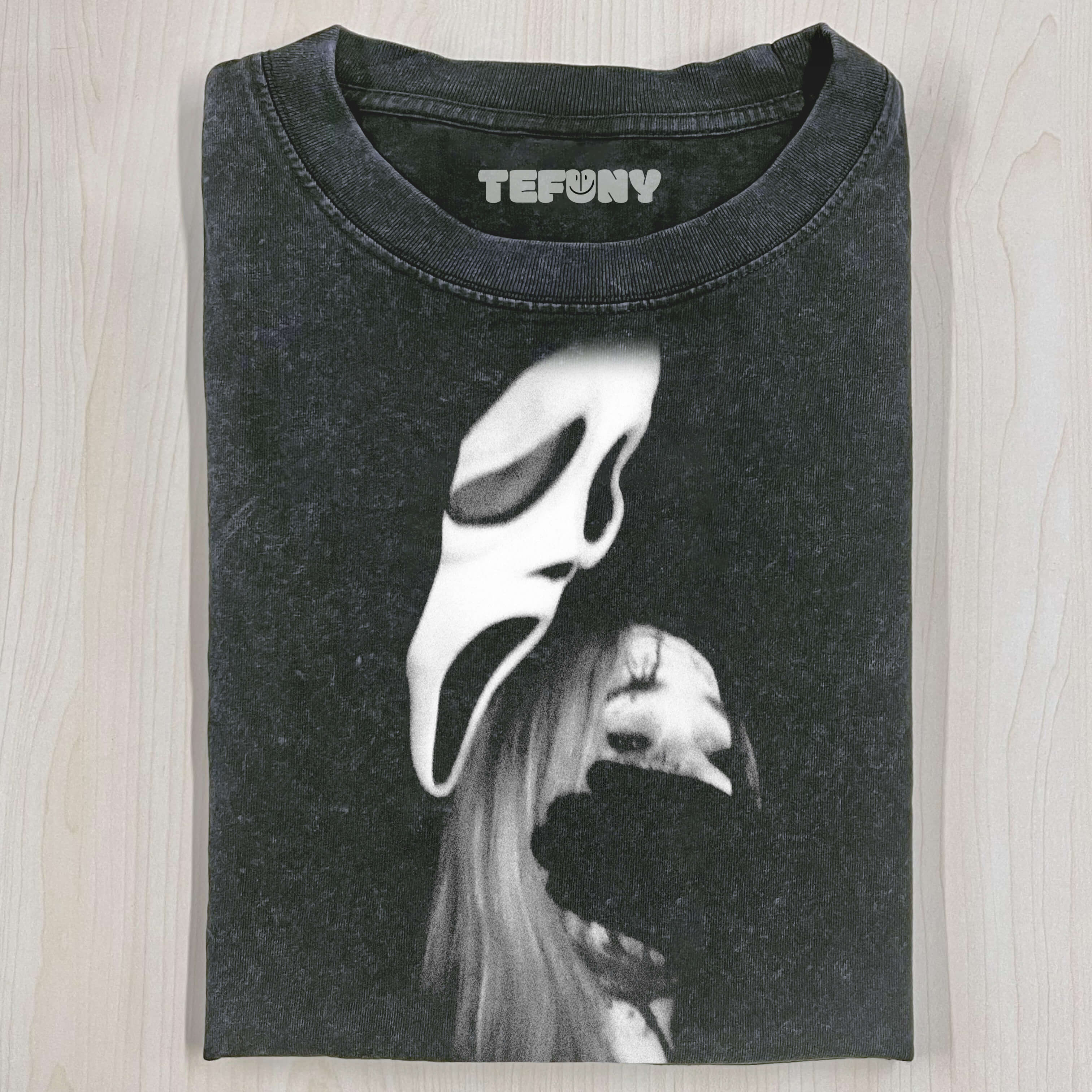 GHOST FACE CATCHES PEOPLE T-SHIRT