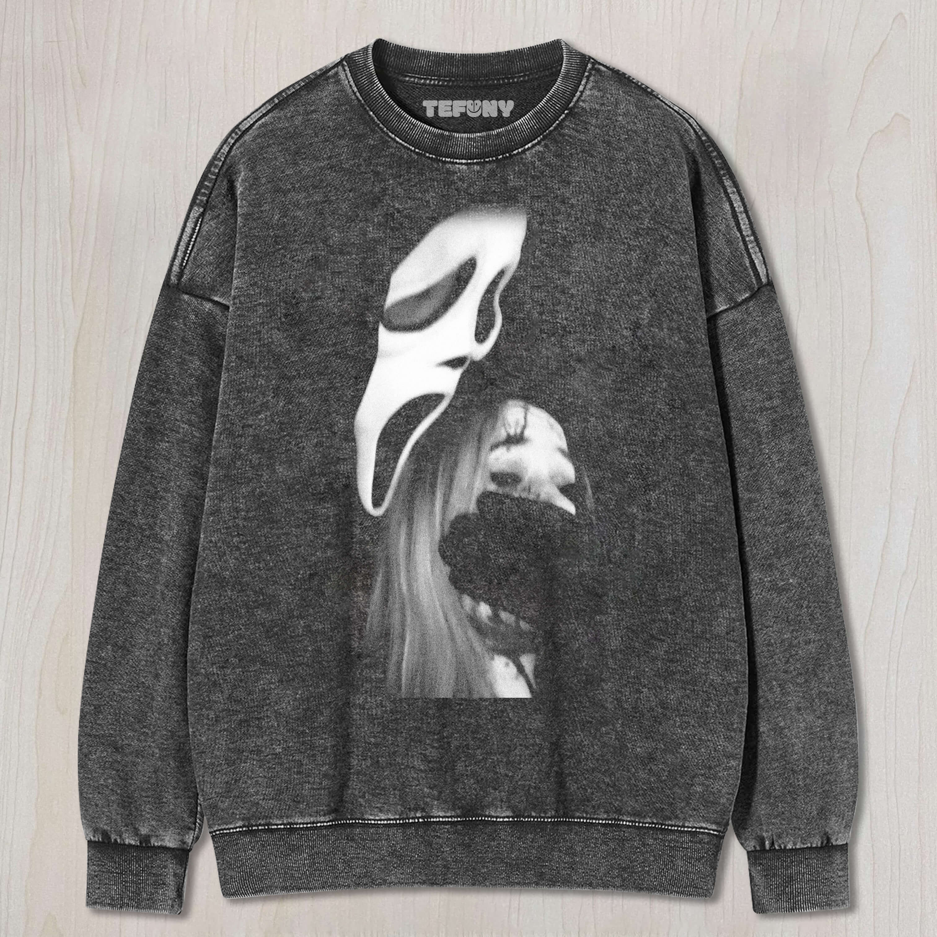 GHOST FACE CATCHES PEOPLE T-SHIRT