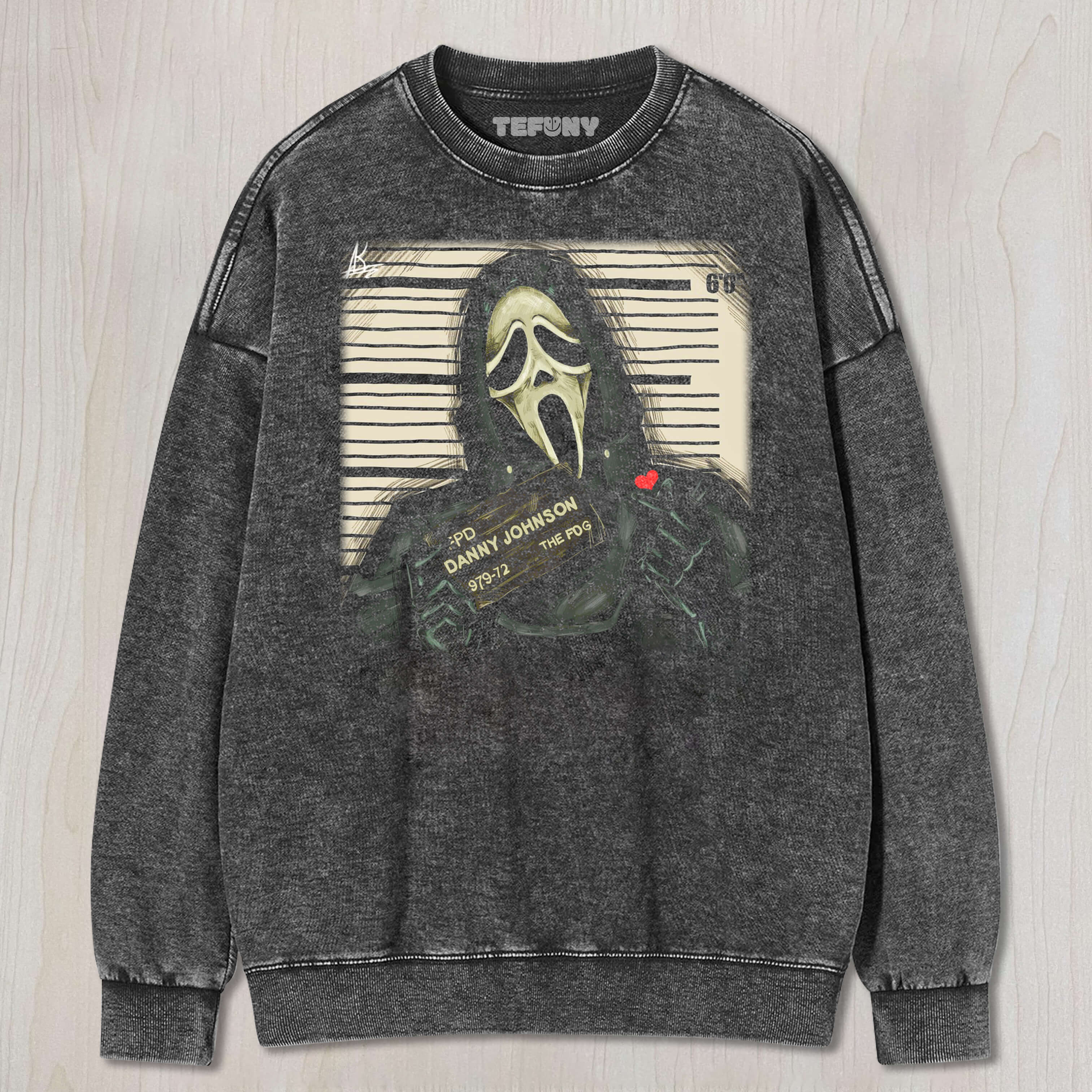 GHOST FACE HOLDING UP A SIGN TEE & SWEAT & HOOD