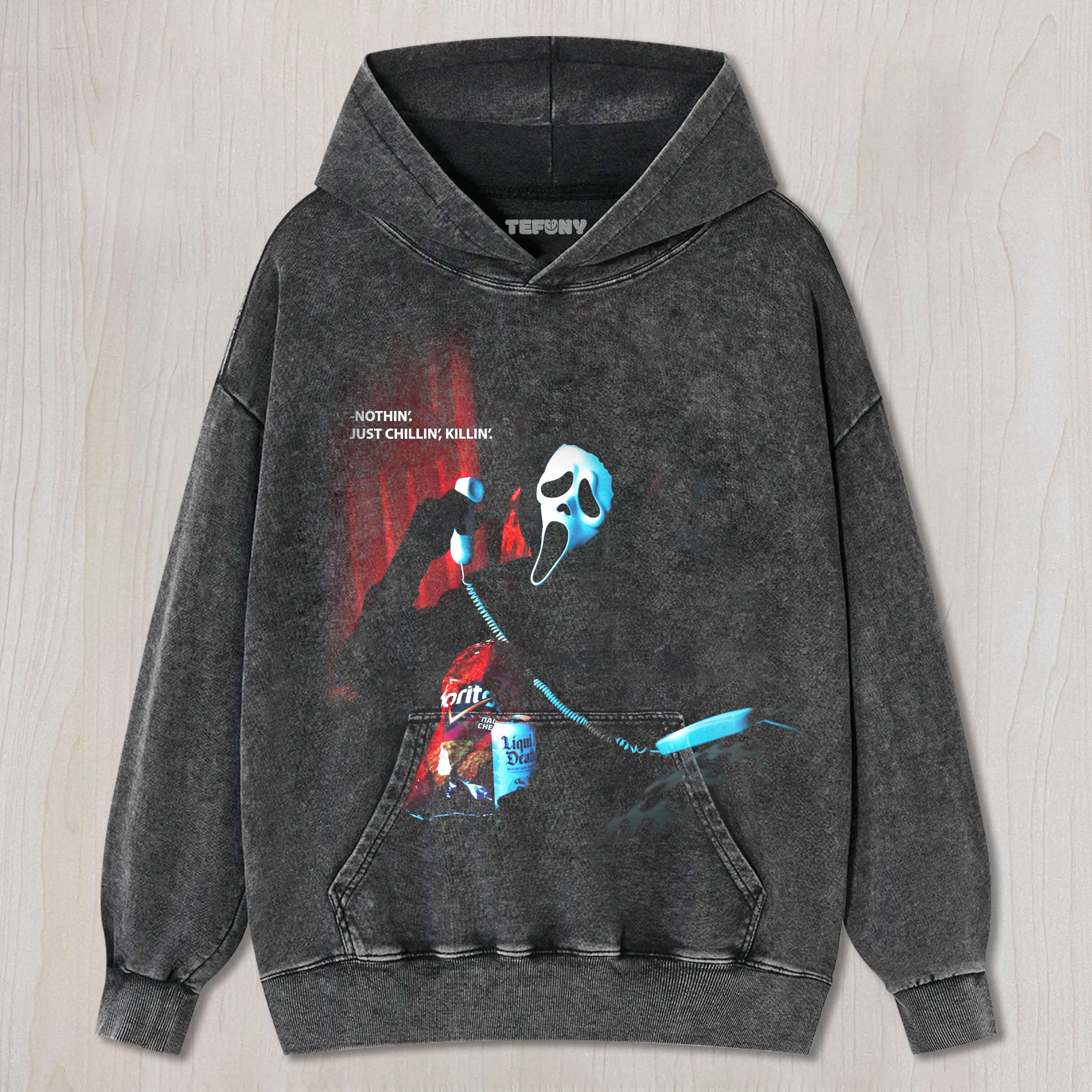 GHOST FACE IS ON THE PHONE T-SHIRT