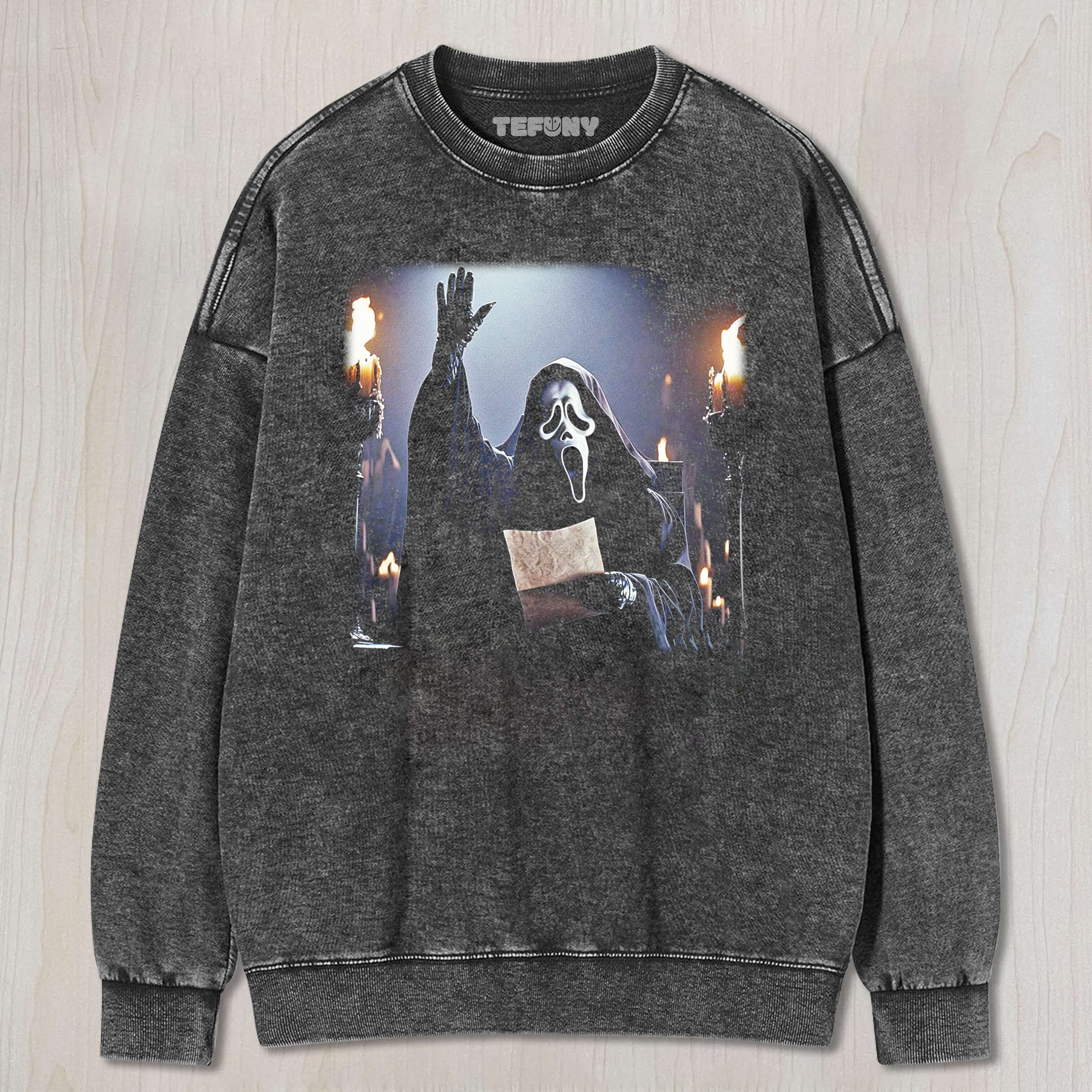 GHOST FACE IS RAISING ITS HAND TEE & SWEAT & HOOD