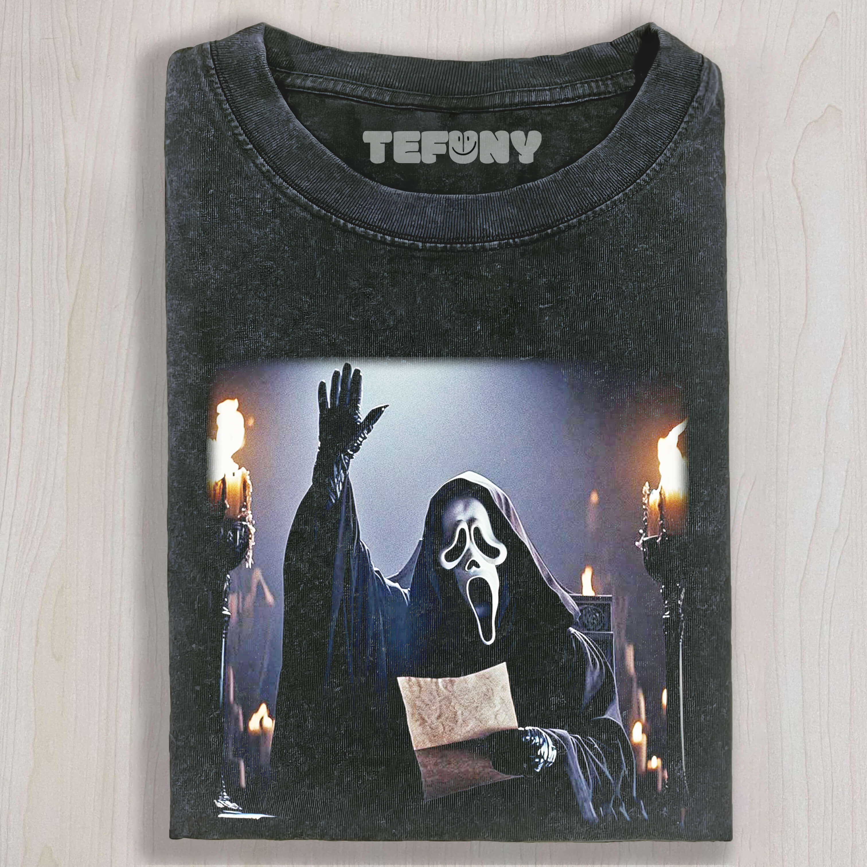 GHOST FACE IS RAISING ITS HAND TEE & SWEAT & HOOD