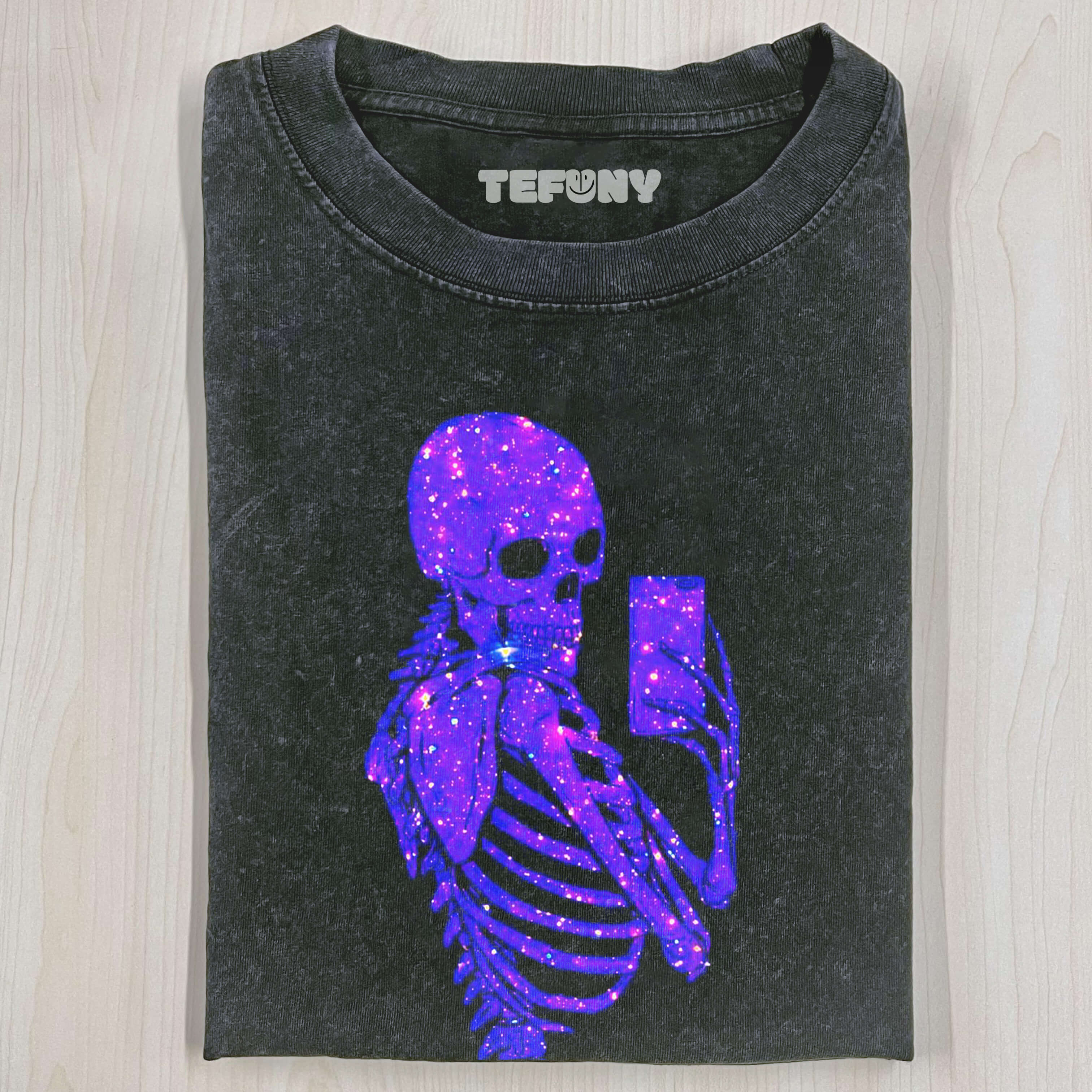 GLITTERING SKULL T-SHIRT
