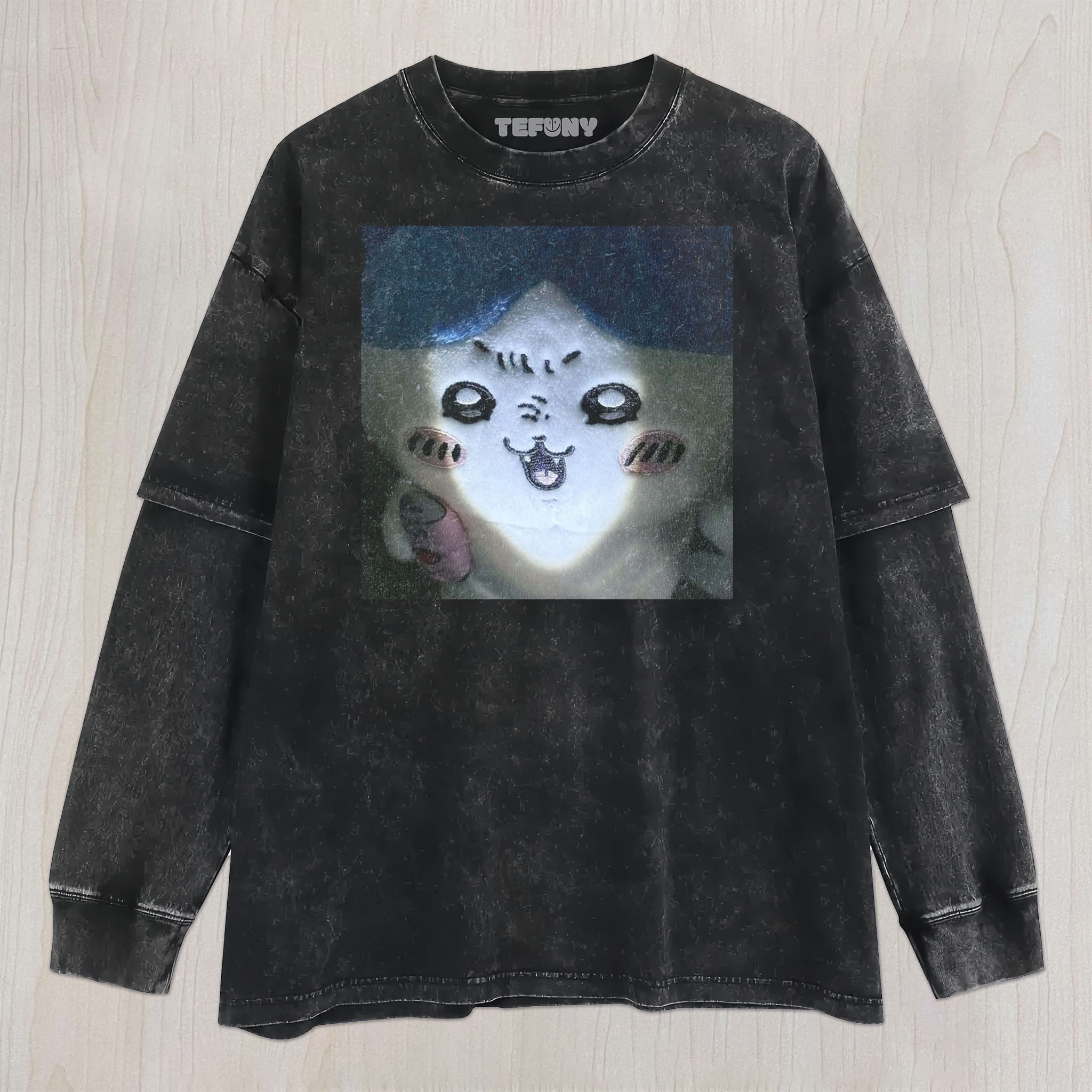 GLOWING CUTE FACE UNISEX TEE, TANK TOP, LAYERED LS, SWEATSHIRT & HOODIE