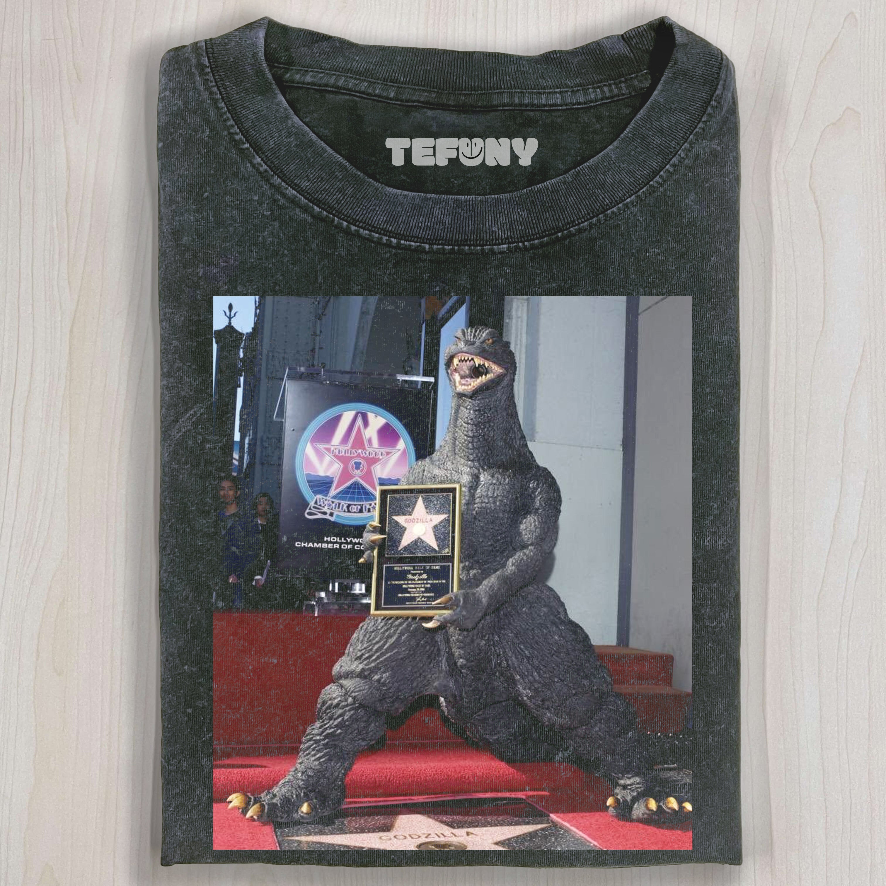 GODZILLA RECEIVES THE AWARD T-SHIRT