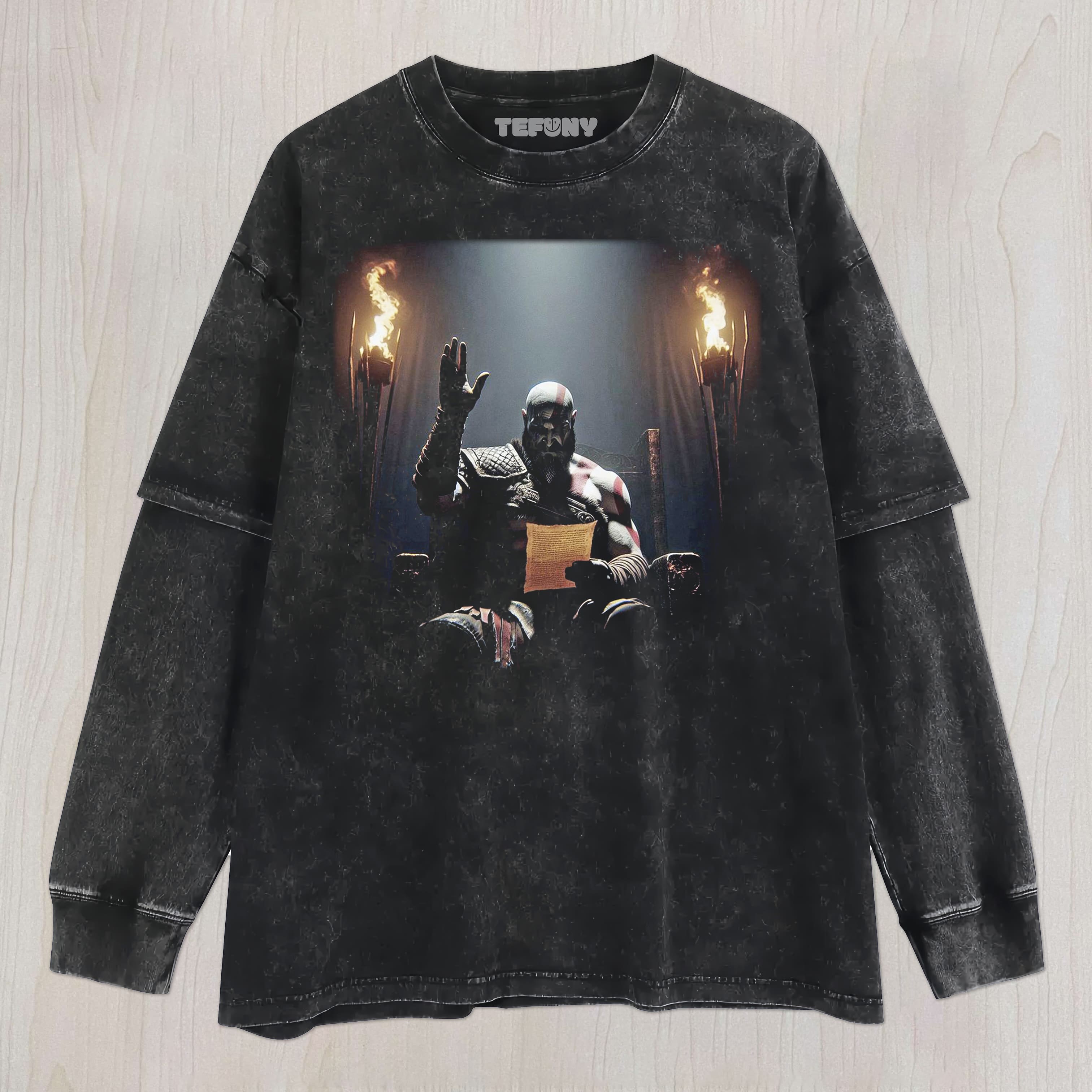GOD OF WAR V4 UNISEX TEE, TANK TOP, LAYERED LS, SWEATSHIRT & HOODIE