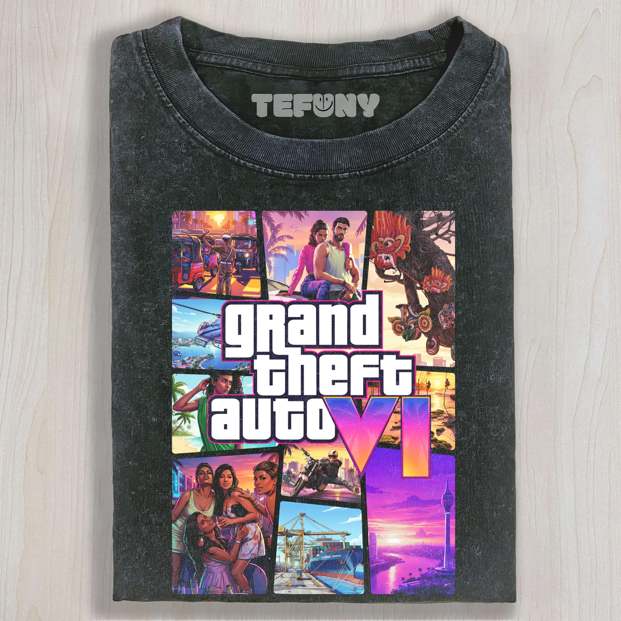 GTA VI V10 UNISEX TEE, TANK TOP, LAYERED LS, SWEATSHIRT & HOODIE