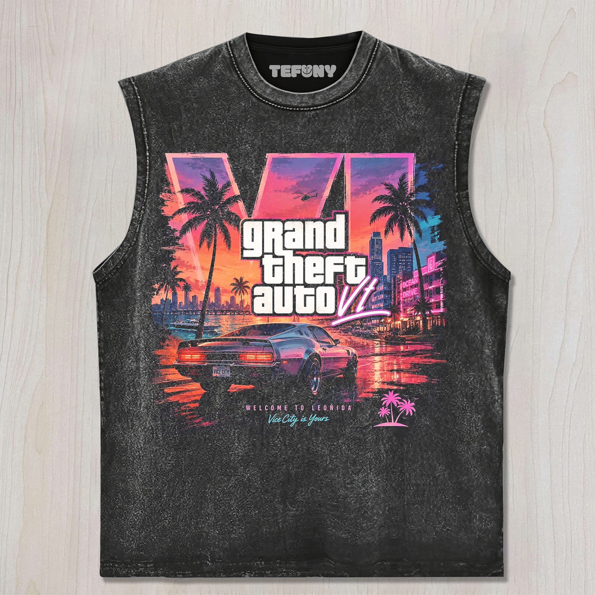 GTA VI UNISEX TEE, TANK TOP, LAYERED LS, SWEATSHIRT & HOODIE