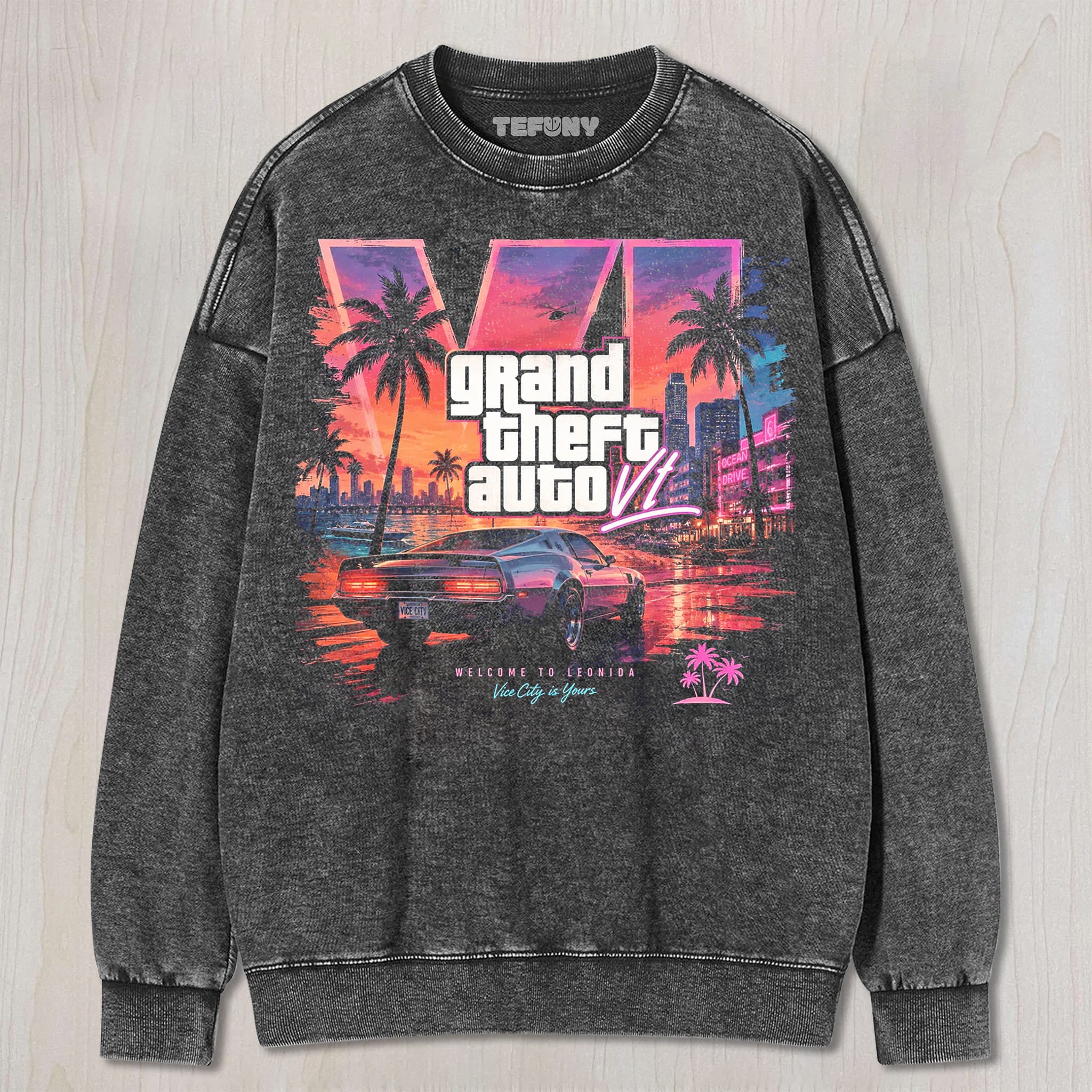 GTA VI UNISEX TEE, TANK TOP, LAYERED LS, SWEATSHIRT & HOODIE