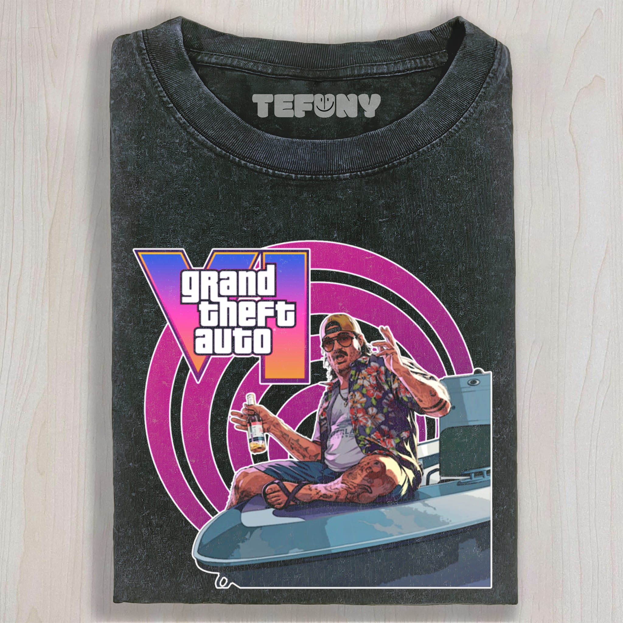 GTA VI V1 UNISEX TEE, TANK TOP, LAYERED LS, SWEATSHIRT & HOODIE